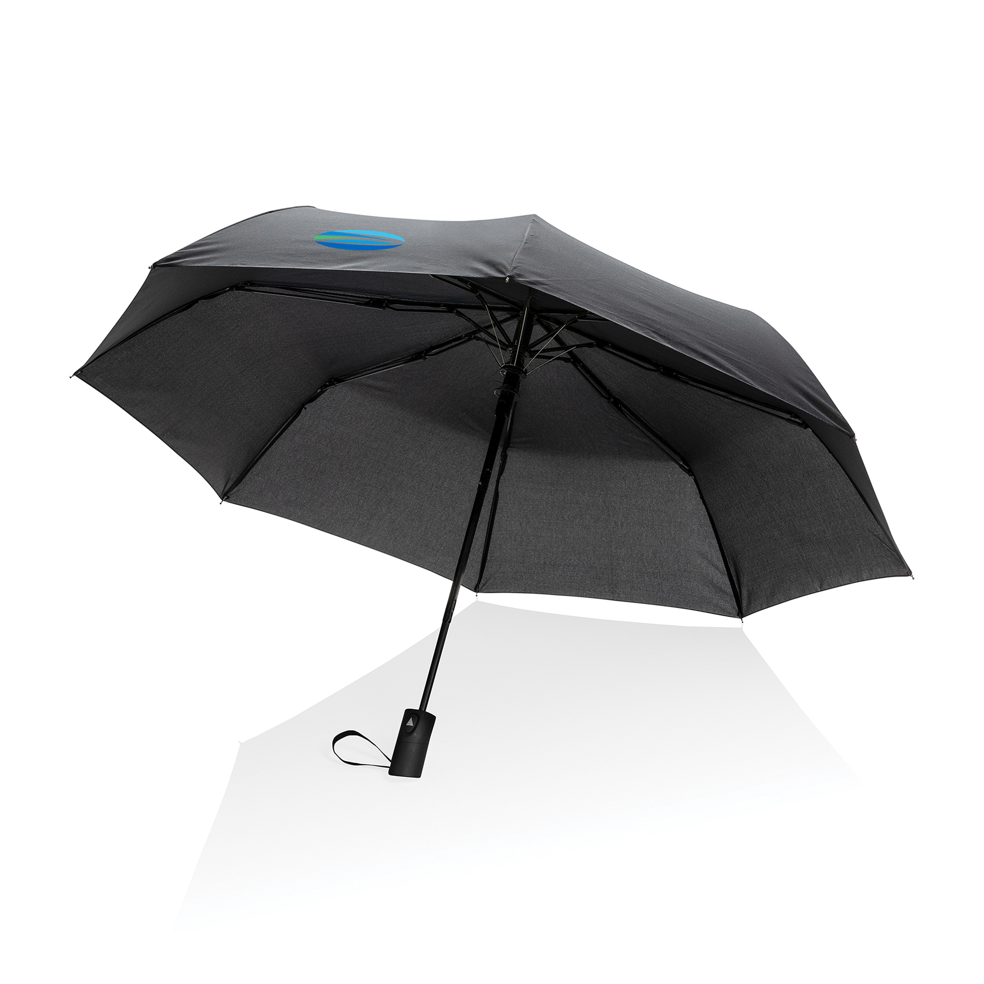 Picture of 21" Impact AWARE RPET 190T Mini Auto Open Umbrella - Black