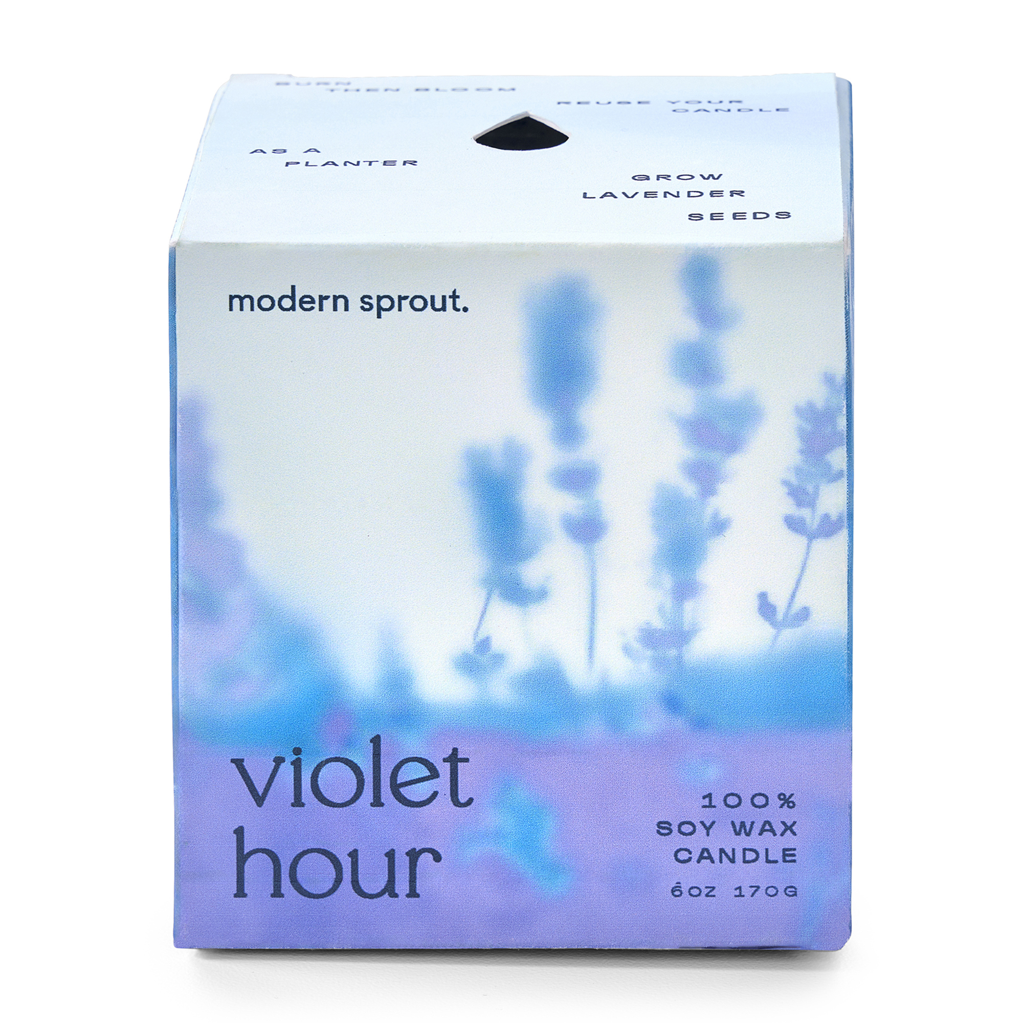 Picture of Modern Sprout Garden Vibes Candle/Planter - Violet Hour-Lavender