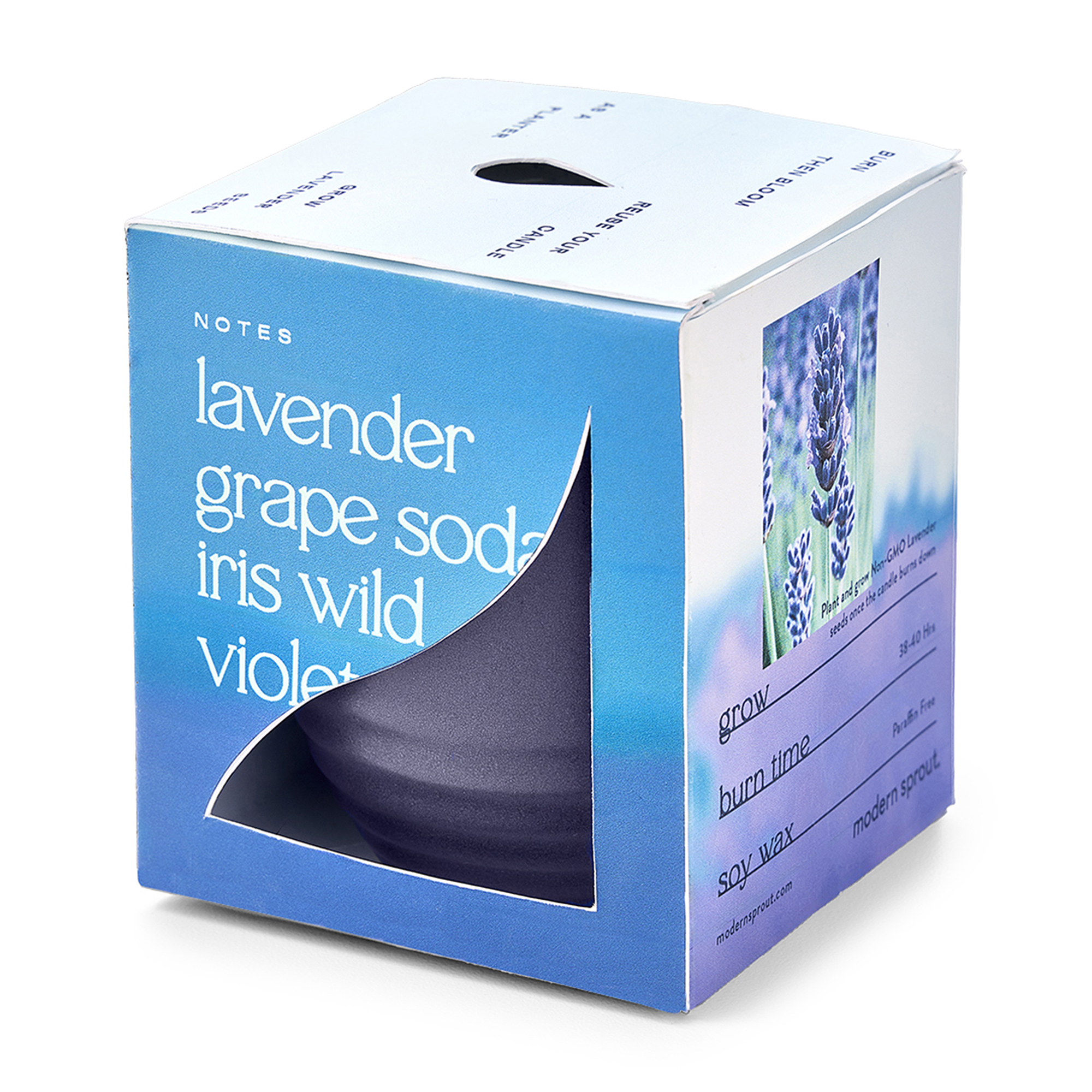 Picture of Modern Sprout Garden Vibes Candle/Planter - Violet Hour-Lavender