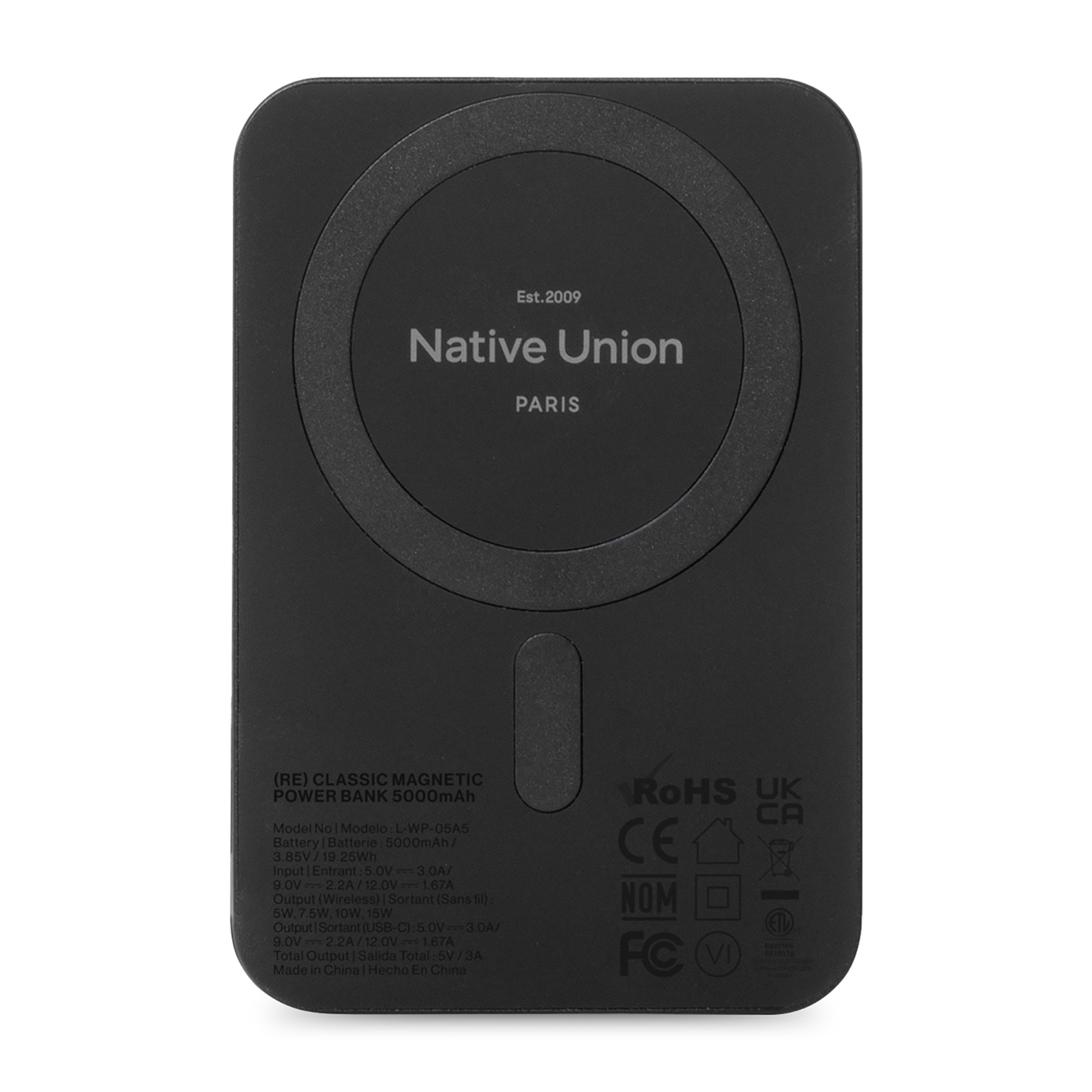 Picture of Native Union (RE)Classic Magnetic Power Bank 10000mAh - Black