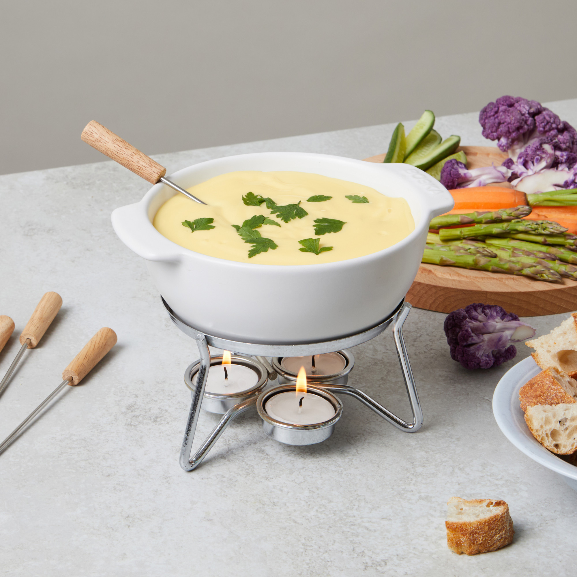 Picture of BOSKA Cheese Fondue Set Party - White