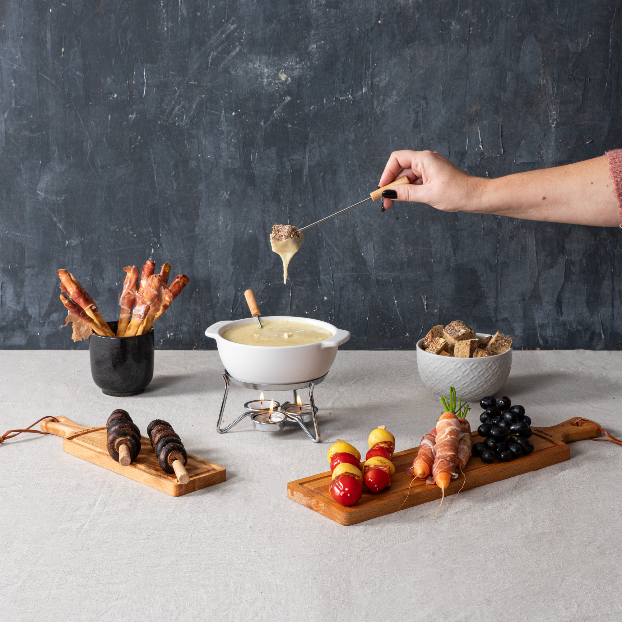 Picture of BOSKA Cheese Fondue Set Party - White