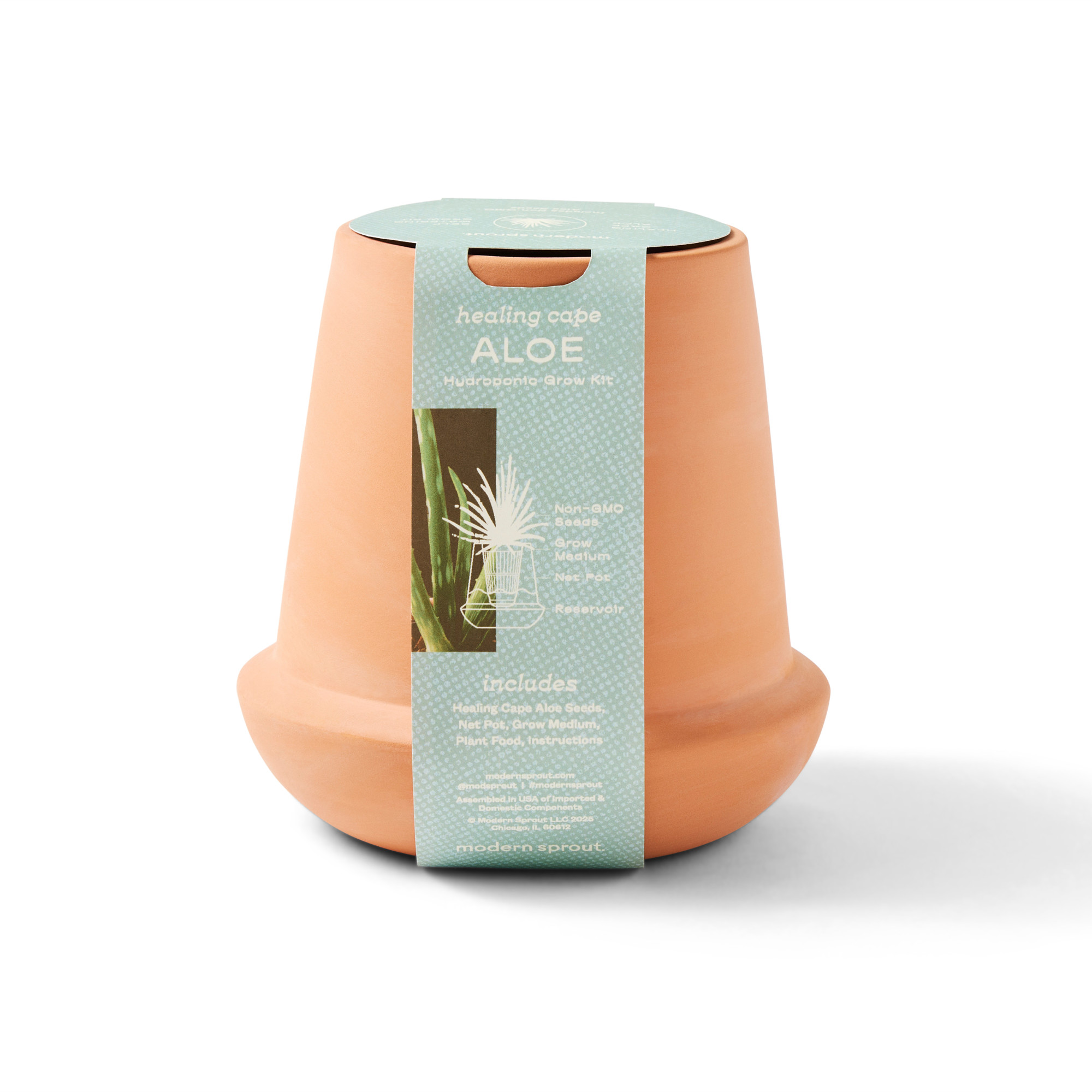 Picture of Modern Sprout Modern Terracotta Grow Kit Aloe - Terracotta