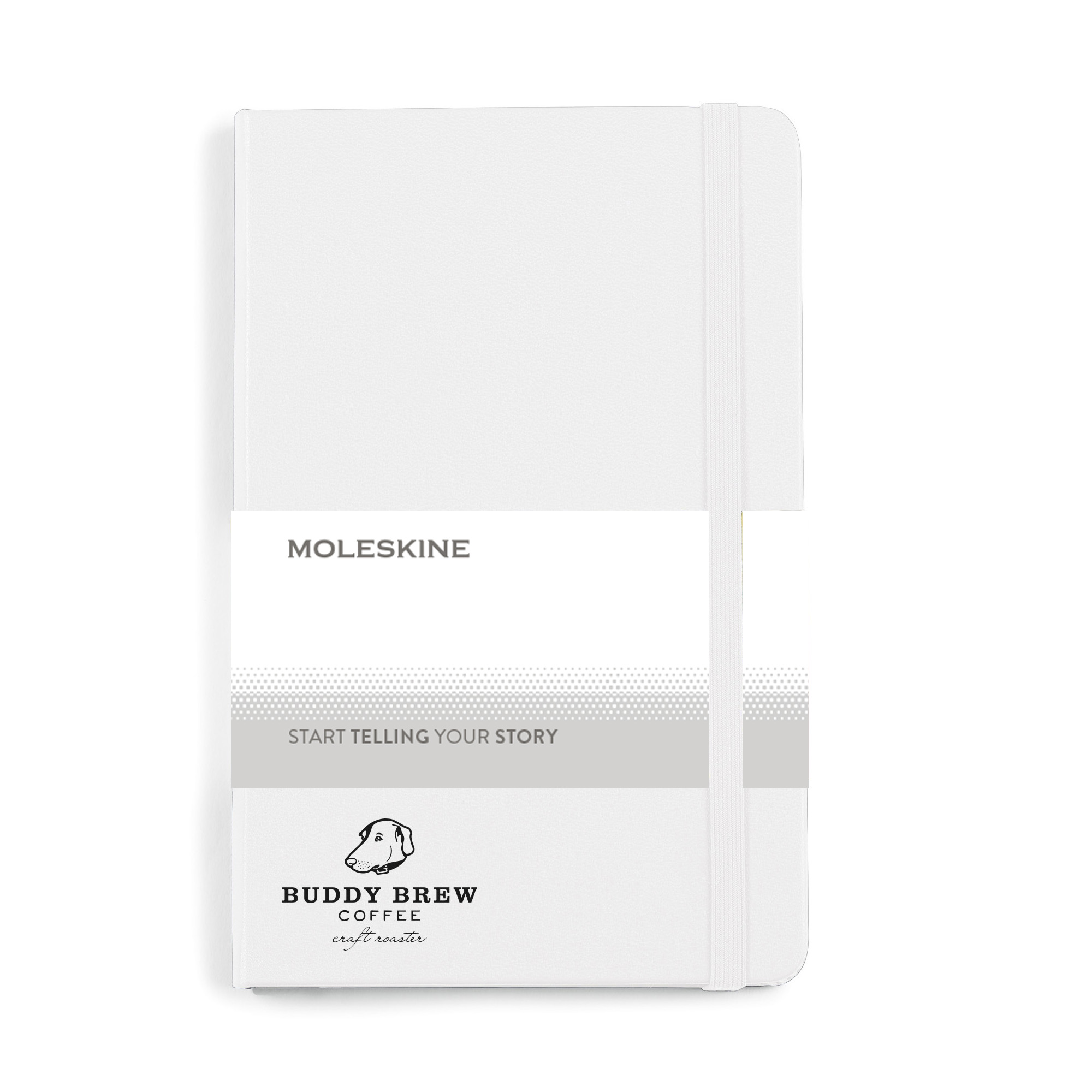 Picture of Moleskine Hard Cover Ruled Medium Notebook - White