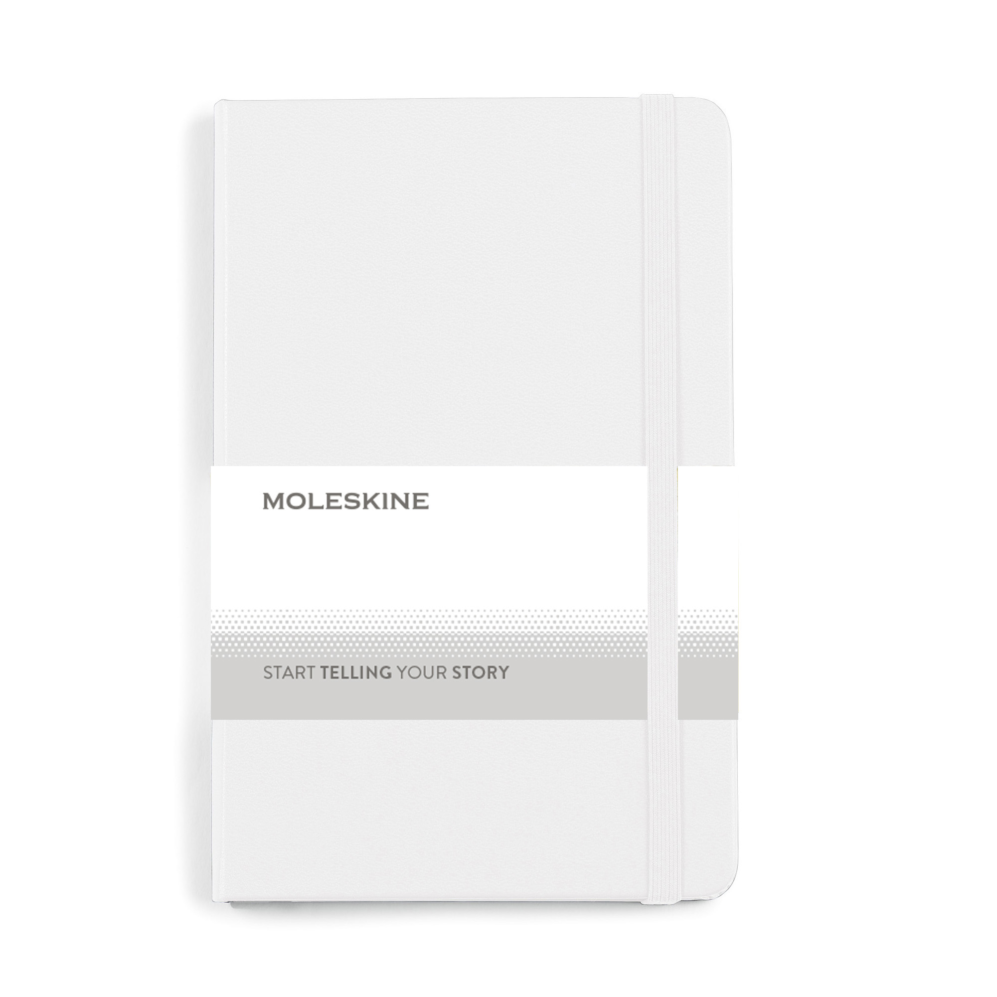Picture of Moleskine Hard Cover Ruled Medium Notebook - White