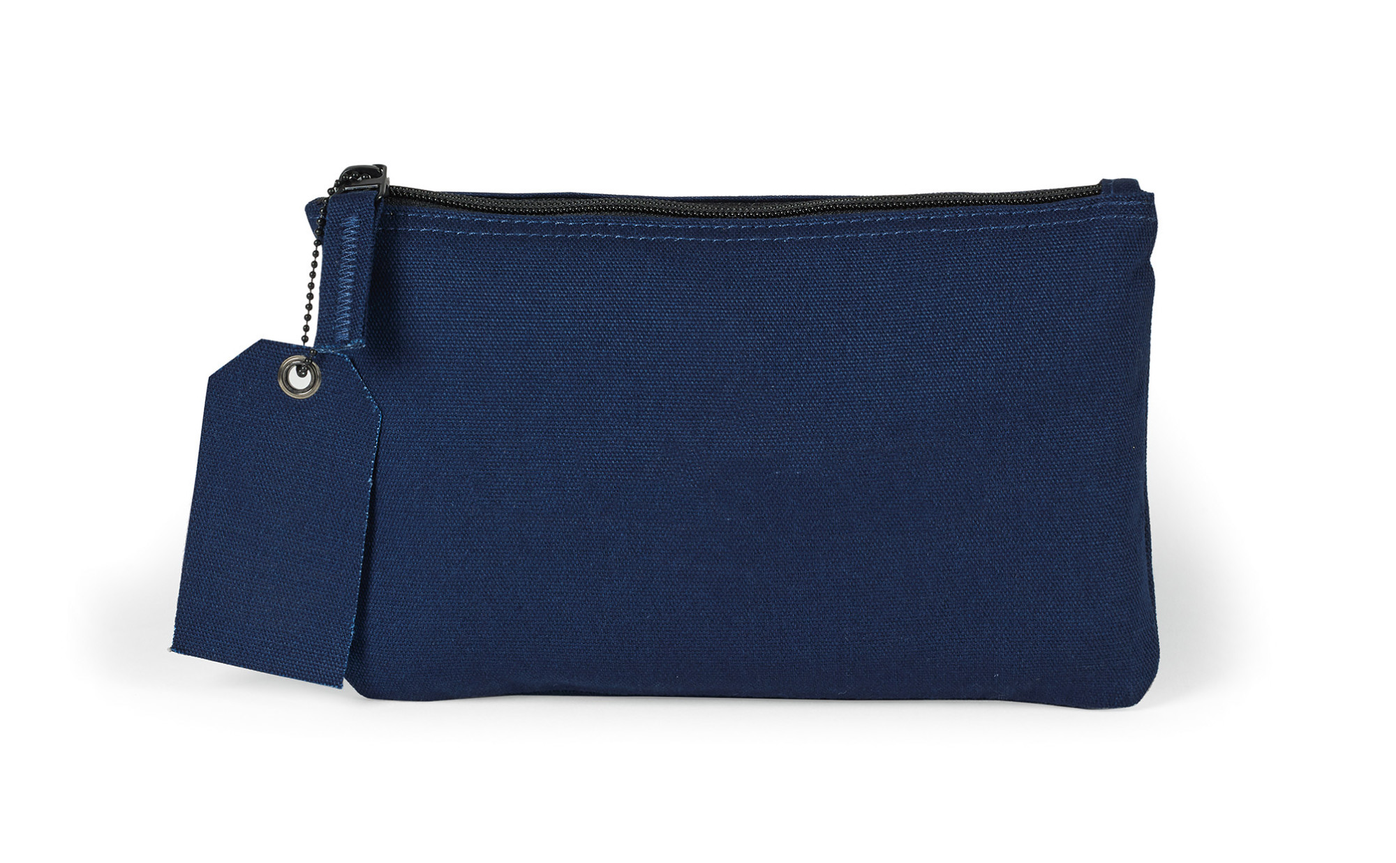 Picture of Avery Cotton Zippered Pouch - Navy Blue