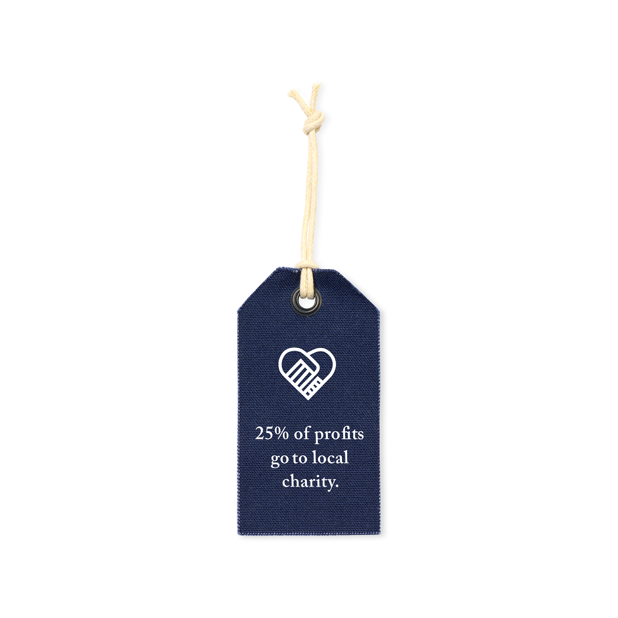 Picture of Avery Cotton Zippered Pouch - Navy Blue