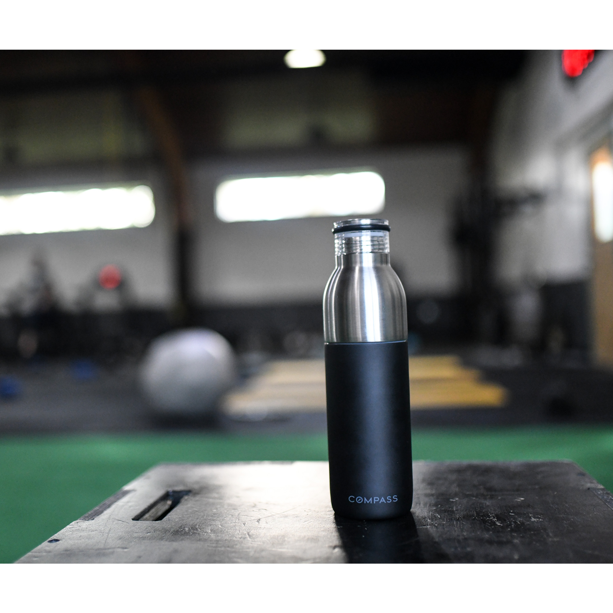 Picture of Emery 2-in-1 Double Wall Stainless Bottle - 20 Oz. - Matte Black