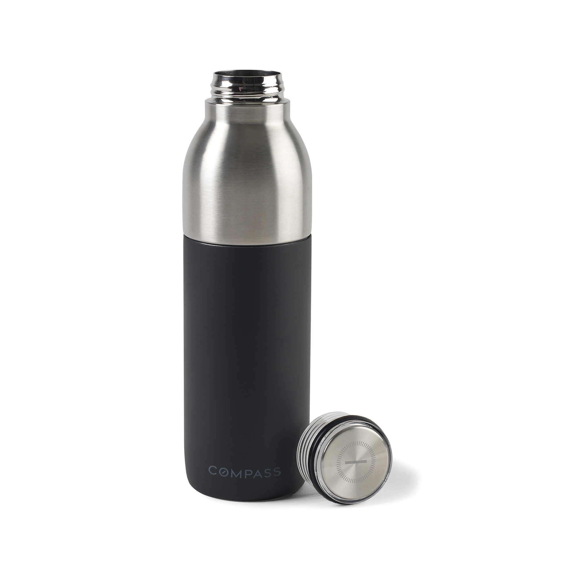 Picture of Emery 2-in-1 Double Wall Stainless Bottle - 20 Oz. - Matte Black