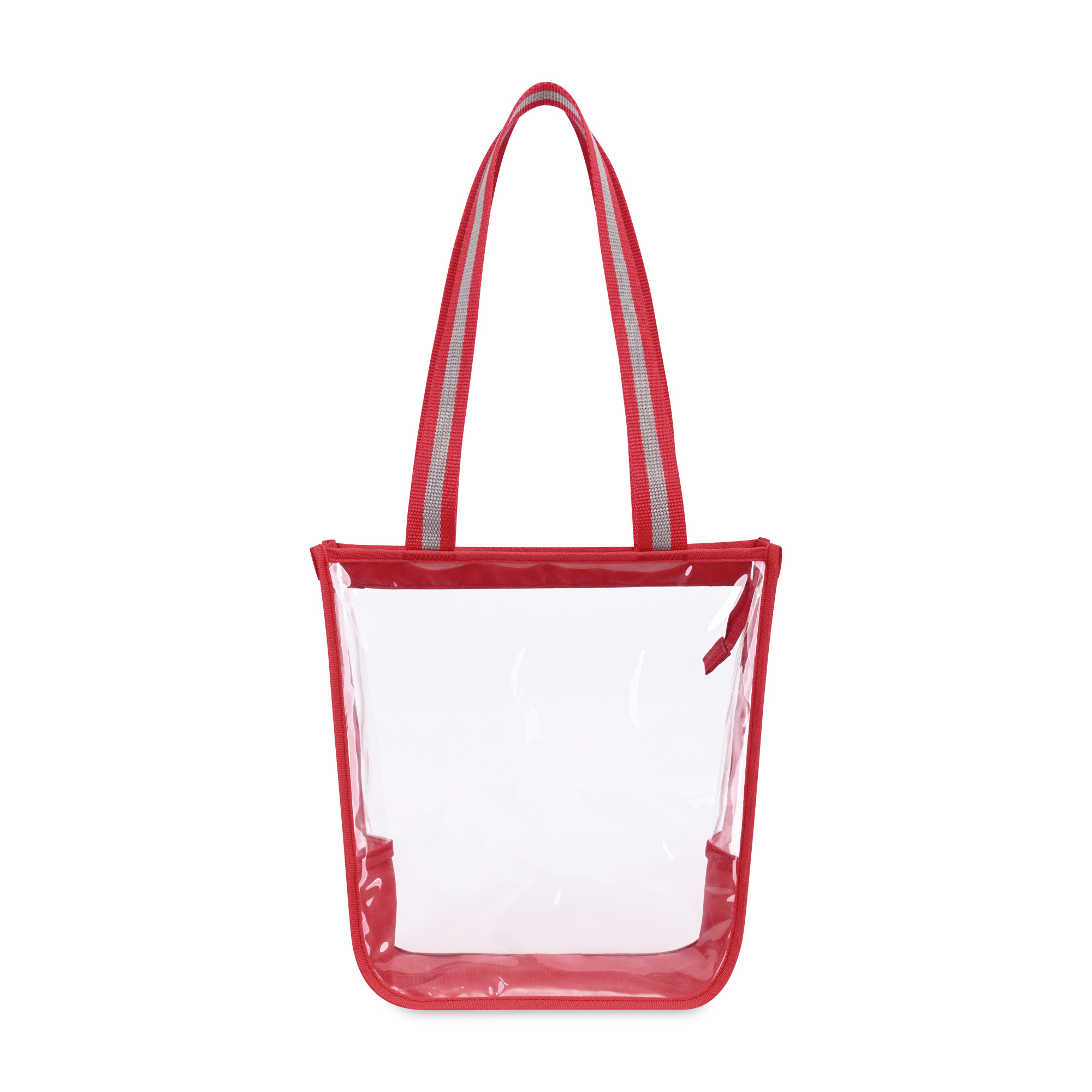 Picture of Sigma Clear Zippered Tote - Red