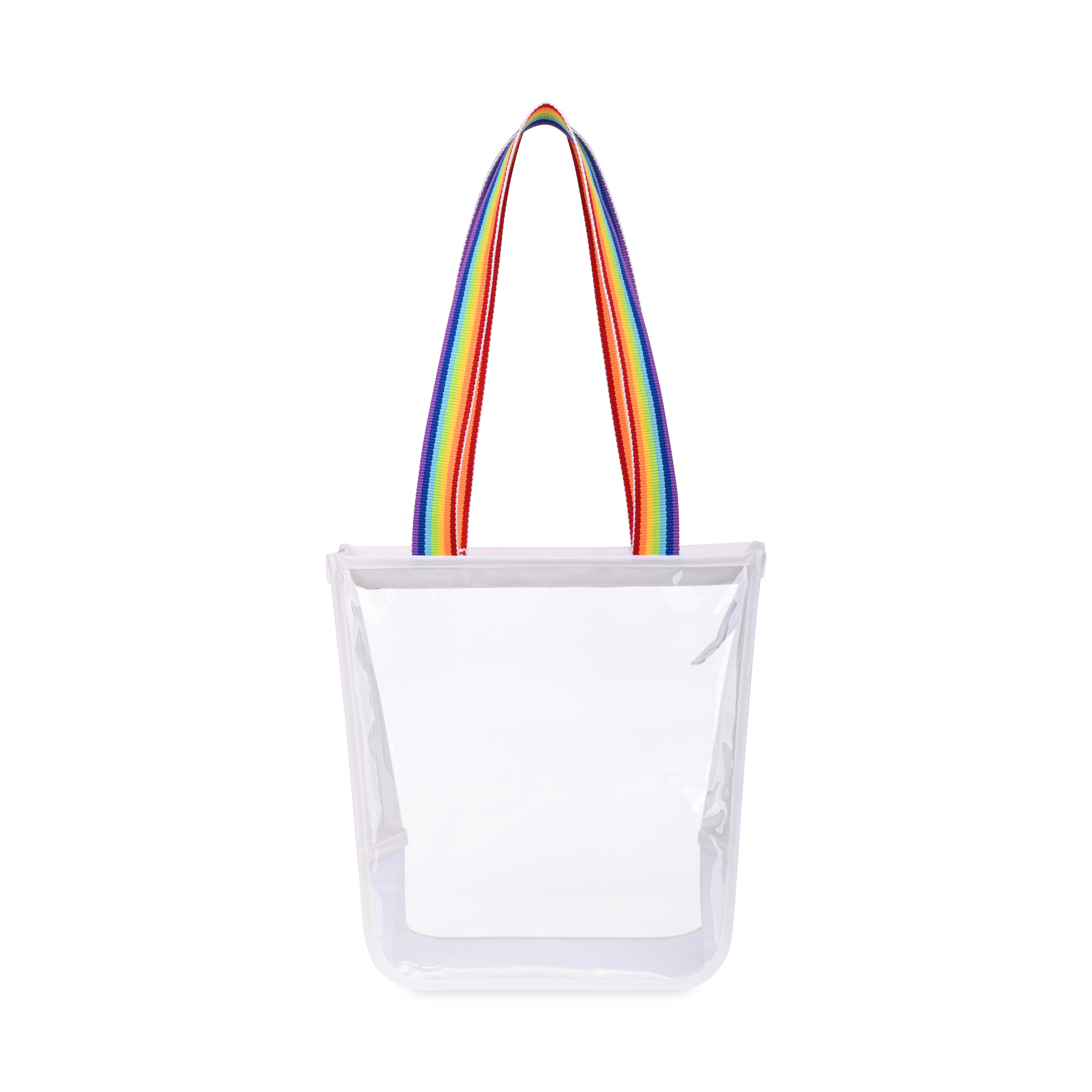 Picture of Sigma Clear Zippered Tote - Rainbow