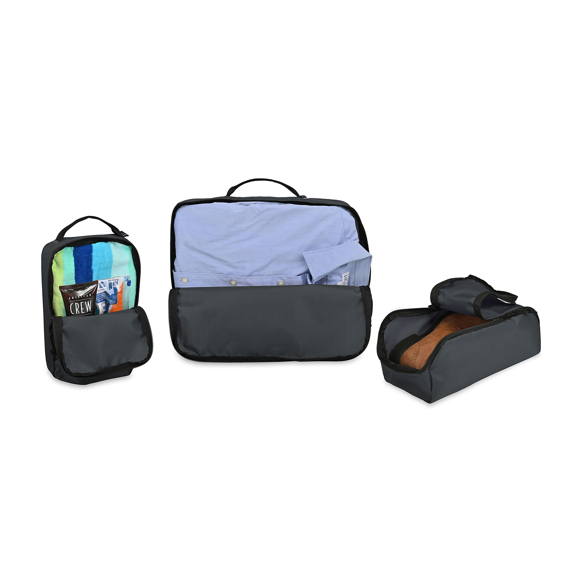 Picture of Renew Recycled rPET Packing Cube Set - AWARE - Durango Grey