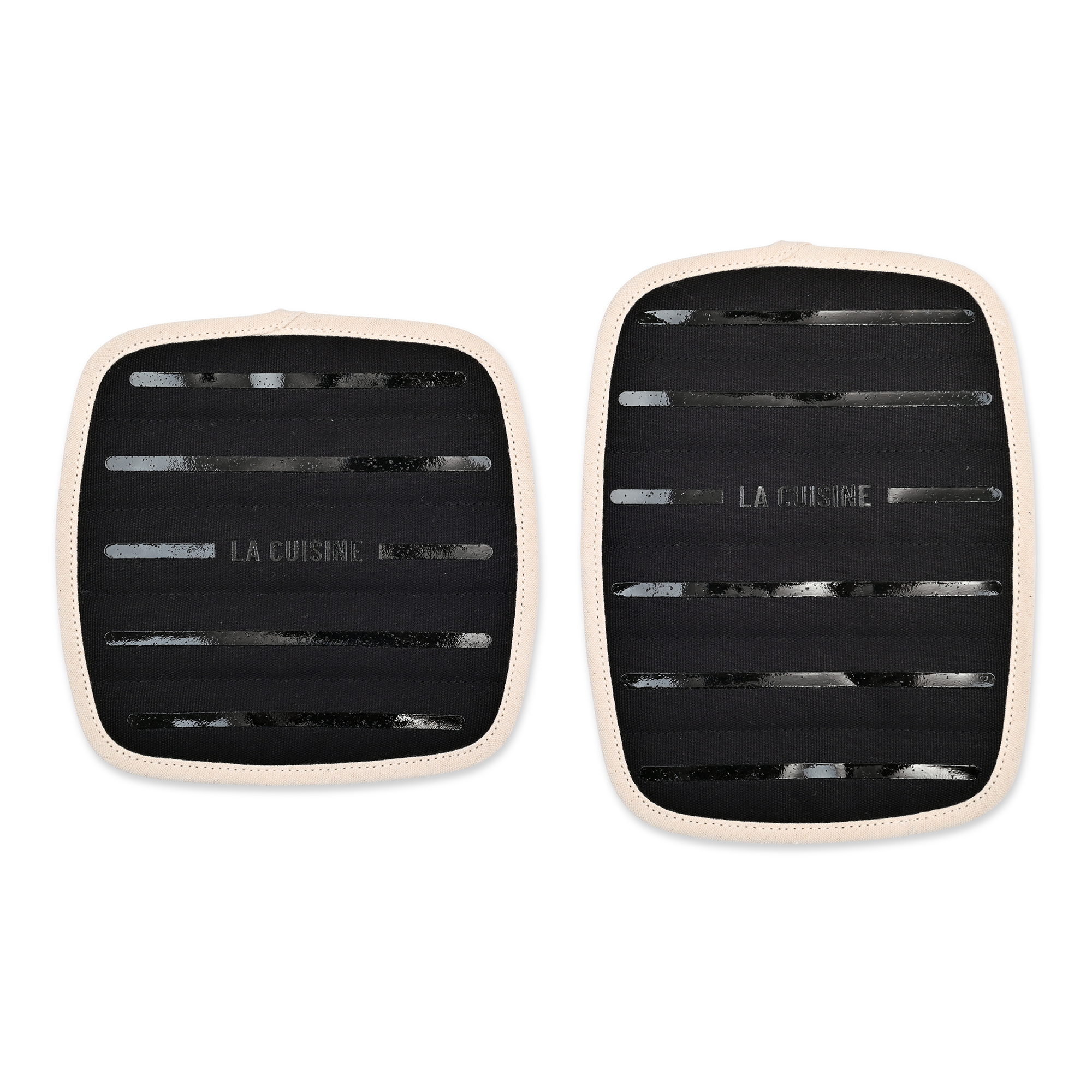 Picture of La Cuisine Potholder Hot Pad Set - Black