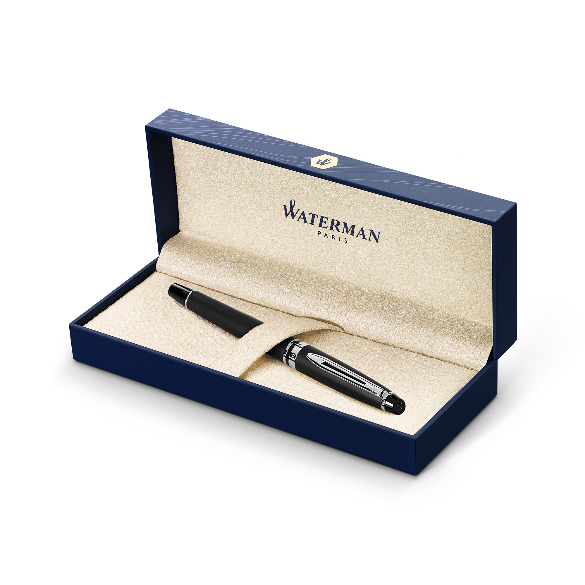 Picture of Waterman Expert Ballpoint - Black - Silver Trim