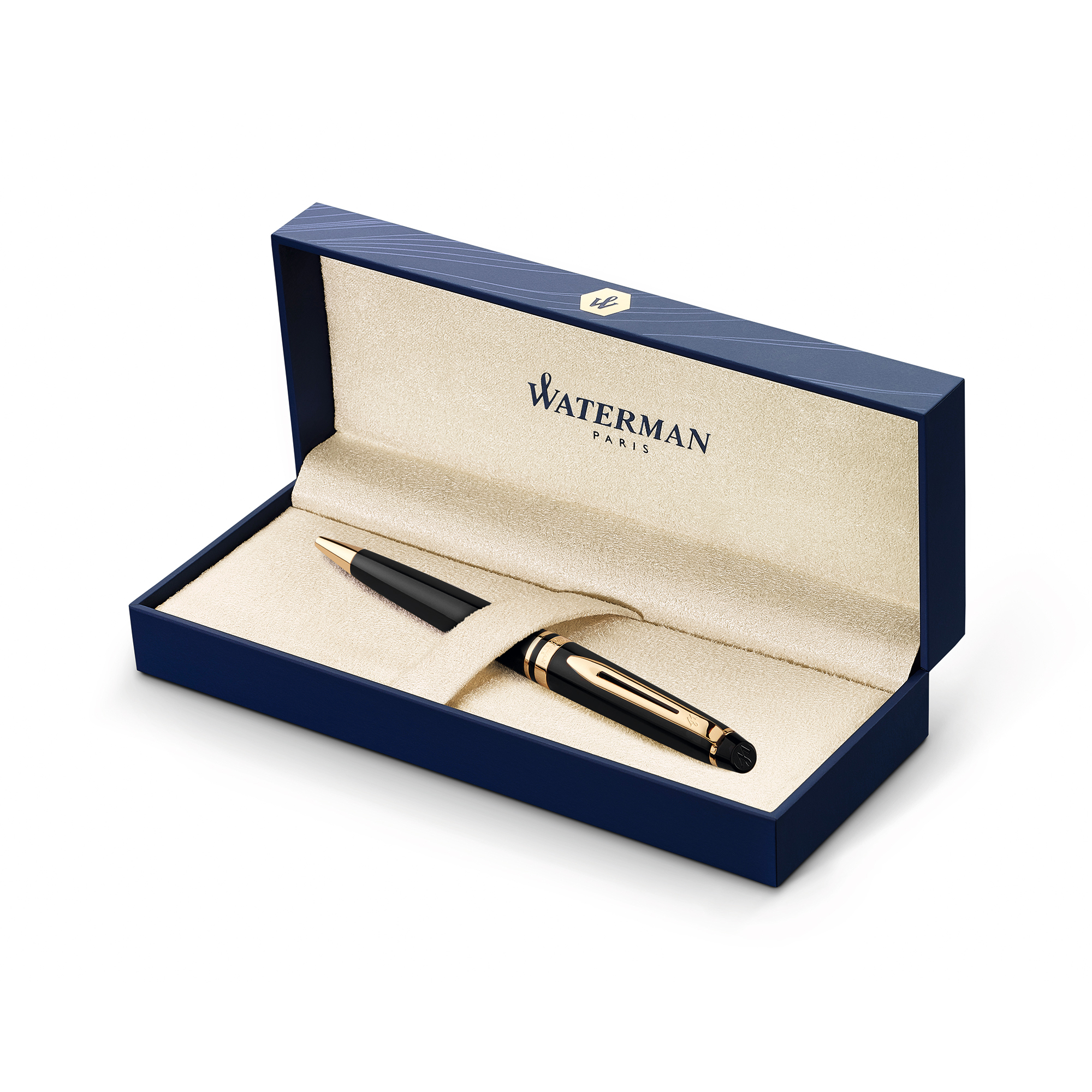 Picture of Waterman Expert Ballpoint - Black - Gold Trim