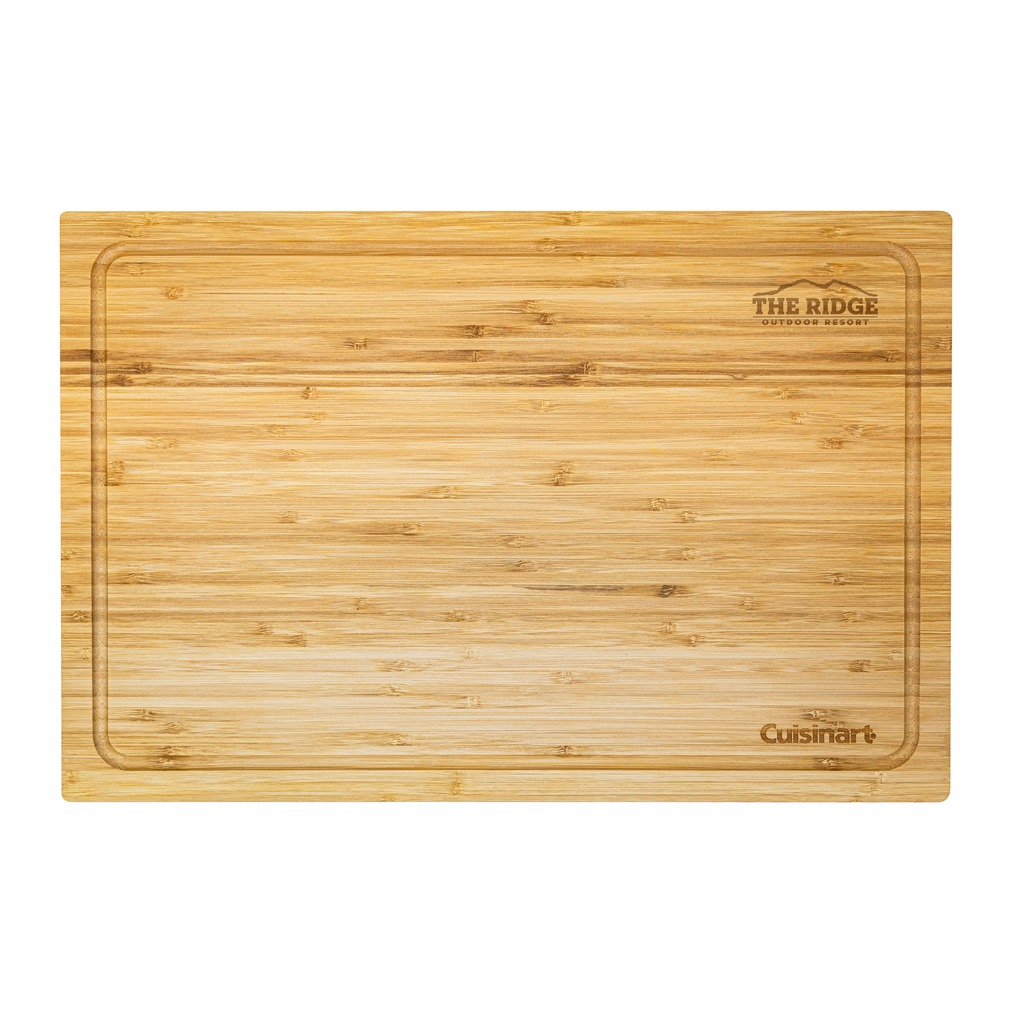 Picture of Cuisinart Outdoors Bamboo Cutting Board With Hidden Tray - Bamboo