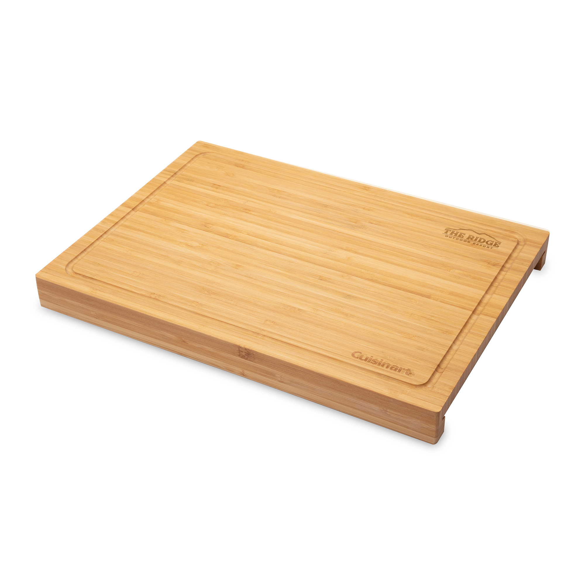 Picture of Cuisinart Outdoors Bamboo Cutting Board With Hidden Tray - Bamboo