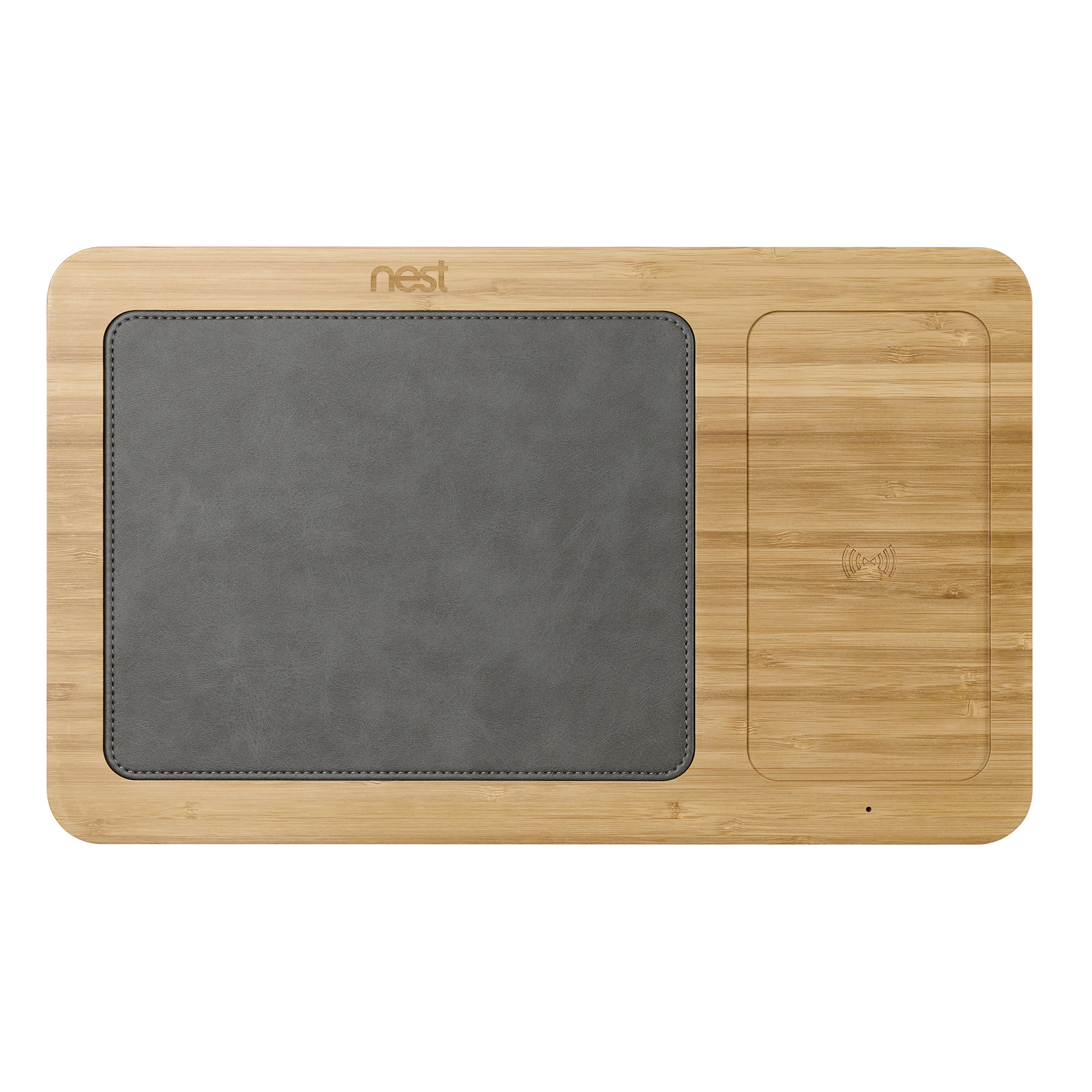 Picture of Auden Bamboo Wireless Charging Mouse Pad - Bamboo