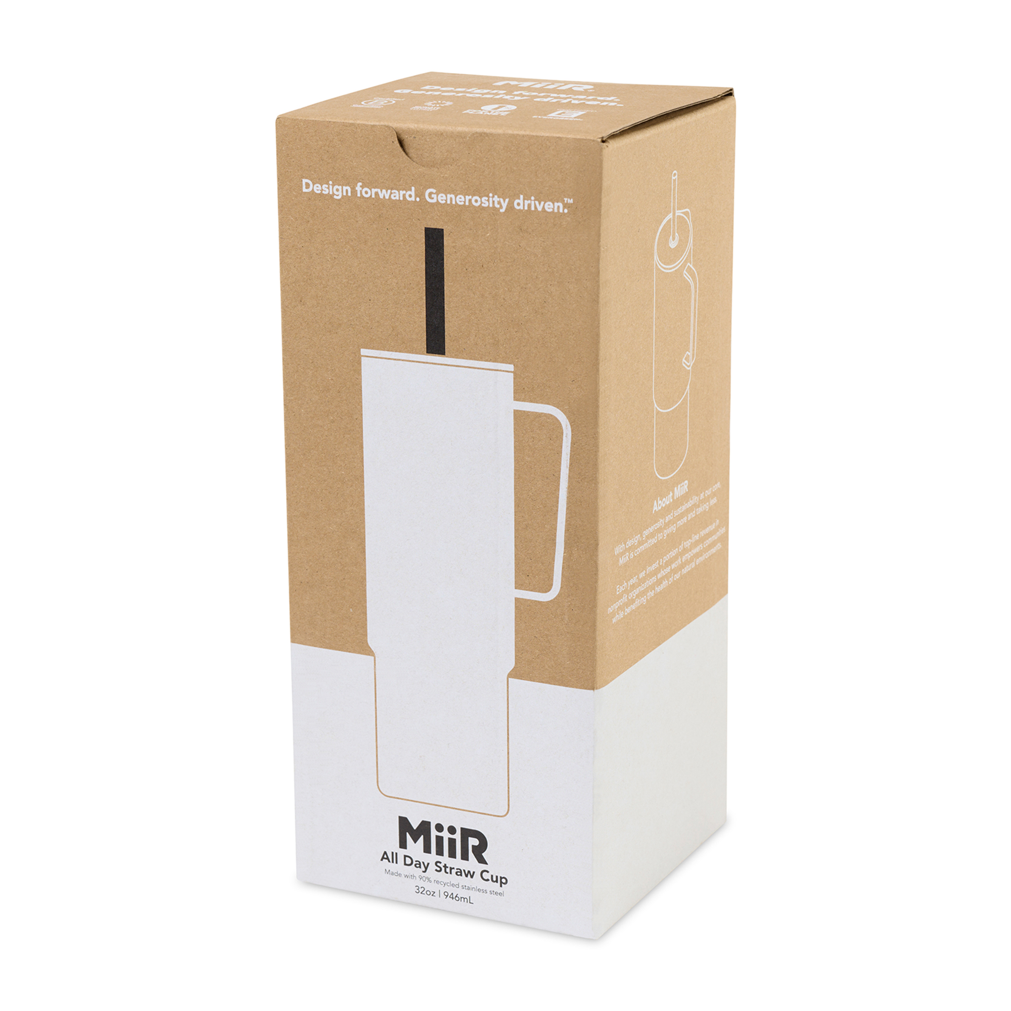 Picture of MiiR All Day Straw Cup - 32 Oz. - White Powder