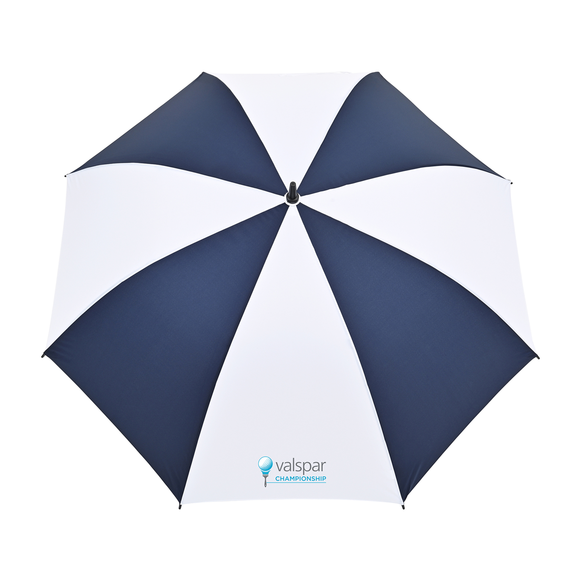 Picture of Elements 60" Recycled rPET Auto Open Golf Umbrella - Navy-White