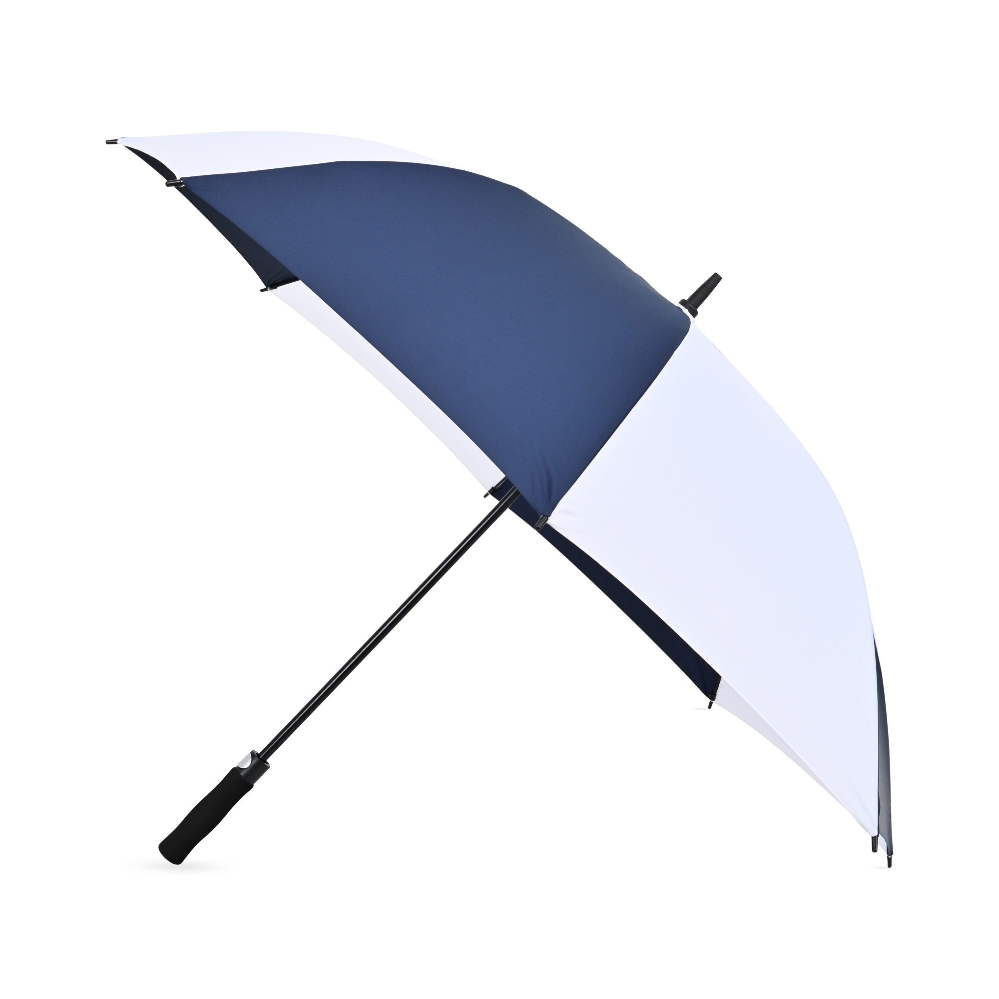 Picture of Elements 60" Recycled rPET Auto Open Golf Umbrella - Navy-White
