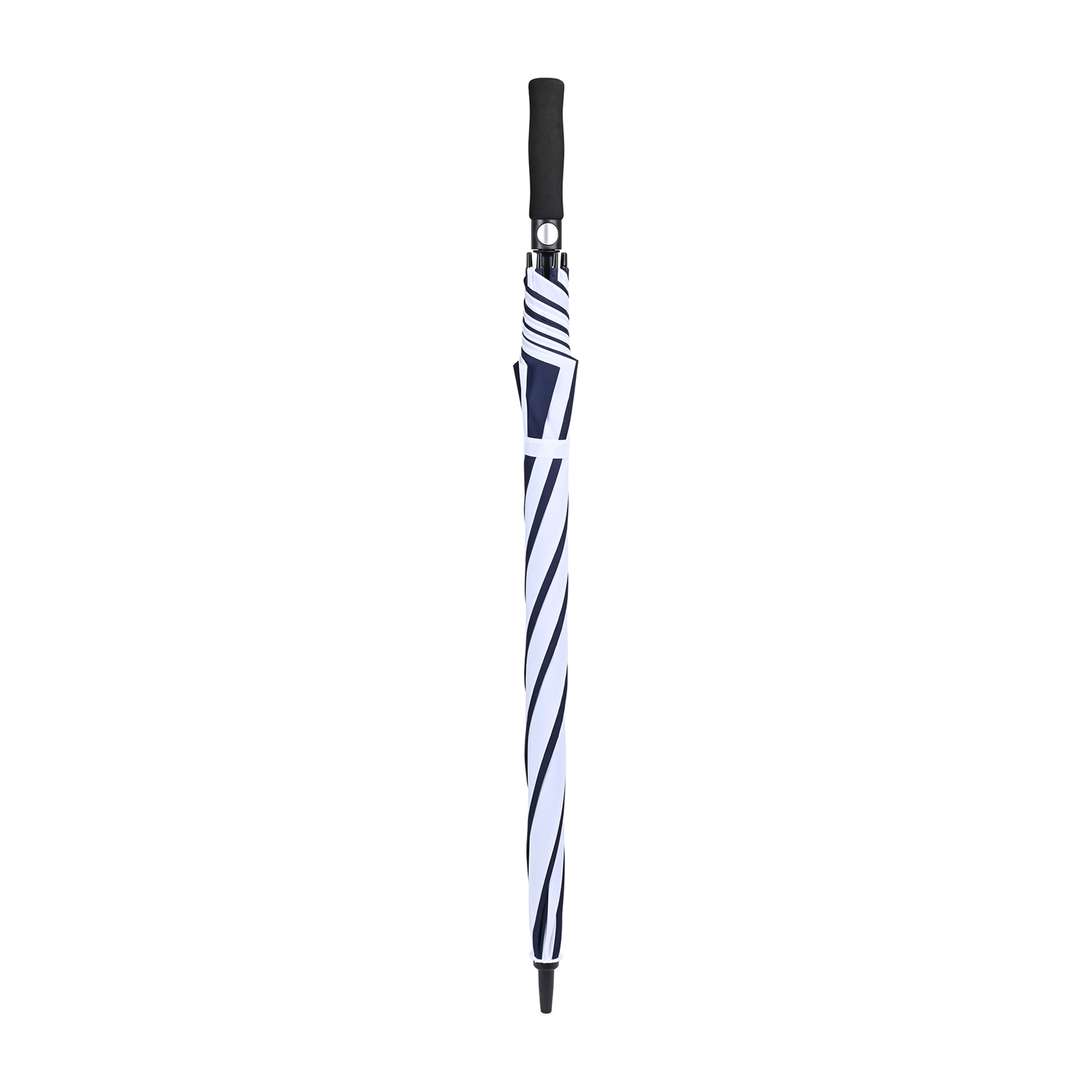 Picture of Elements 60" Recycled rPET Auto Open Golf Umbrella - Navy-White