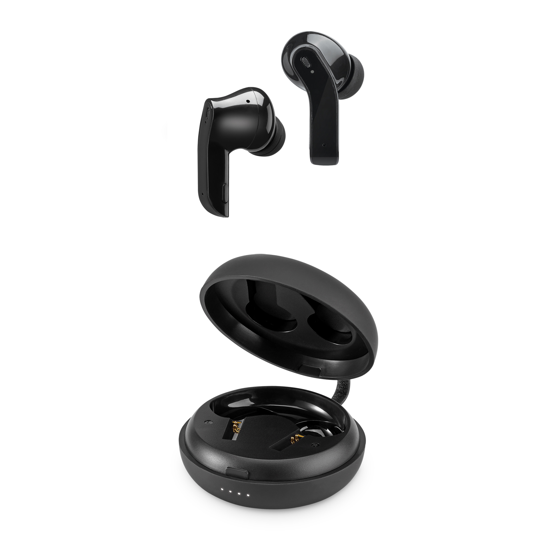 Picture of iLive Truly Wire-Free Earbuds with Active Noise Canceling - Black