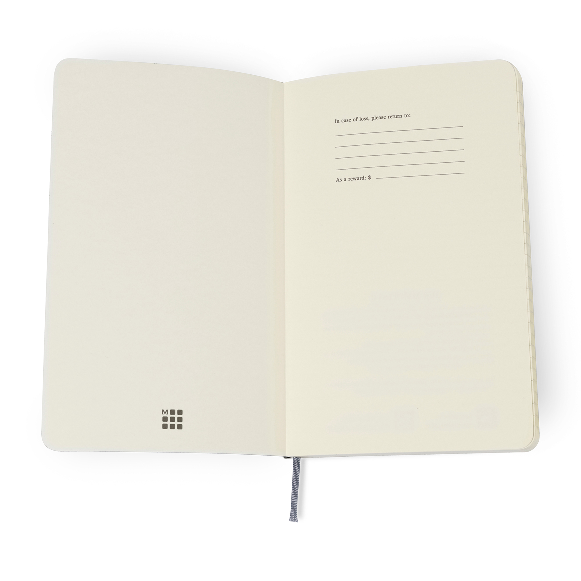Picture of Moleskine Precious & Ethical Vegan Soft Cover Ruled Large Notebook - Midnight Slate