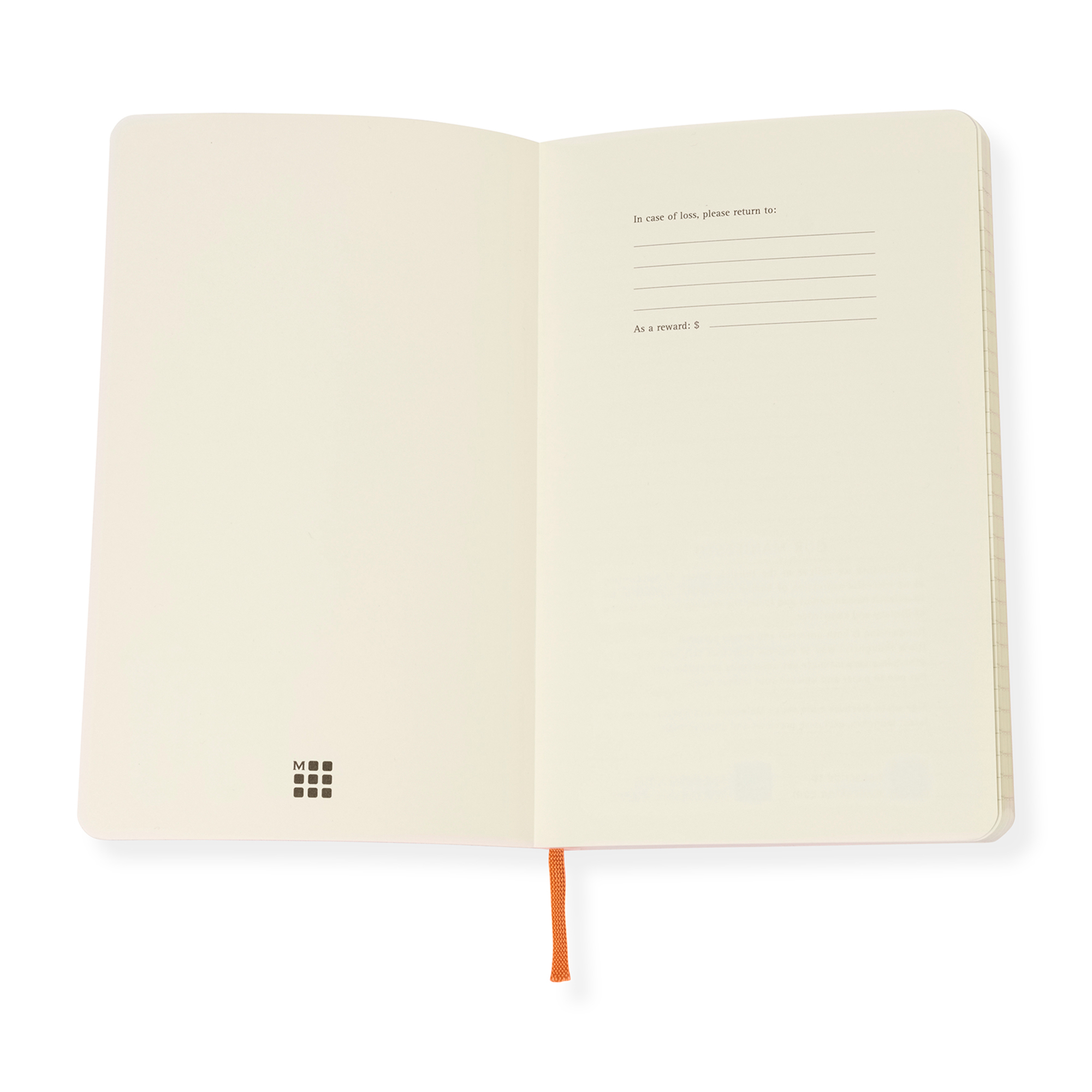 Picture of Moleskine Precious & Ethical Vegan Soft Cover Ruled Large Notebook - Orange