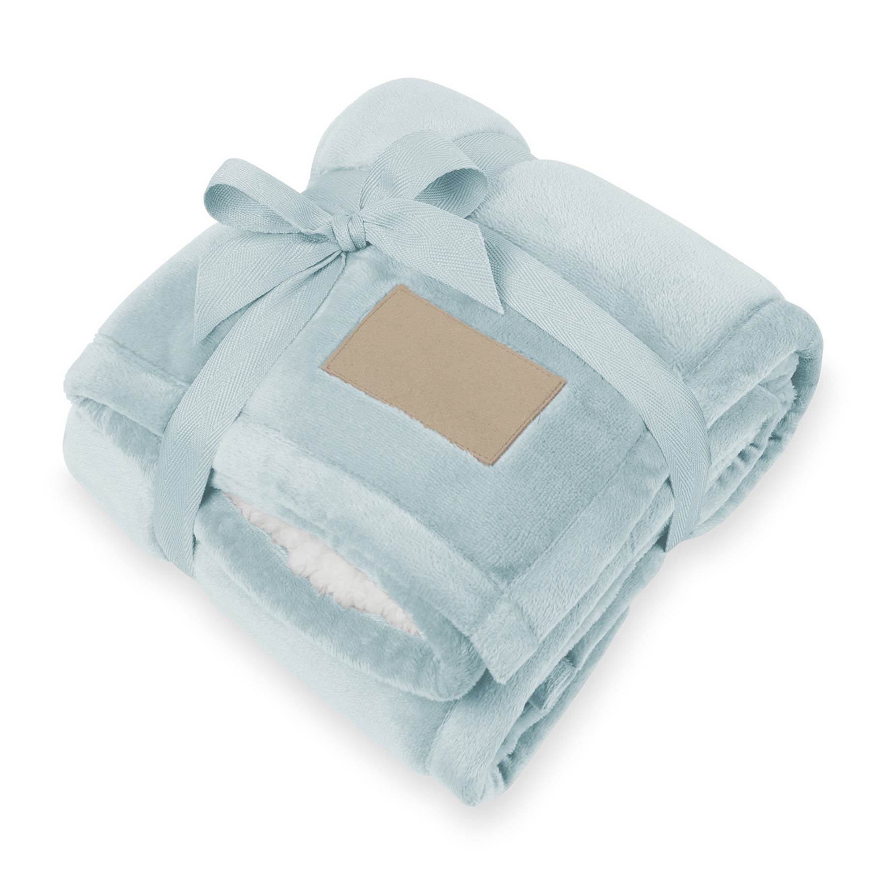 Picture of Minkie Sherpa Recycled Polyester Baby Blanket - Hush Blue