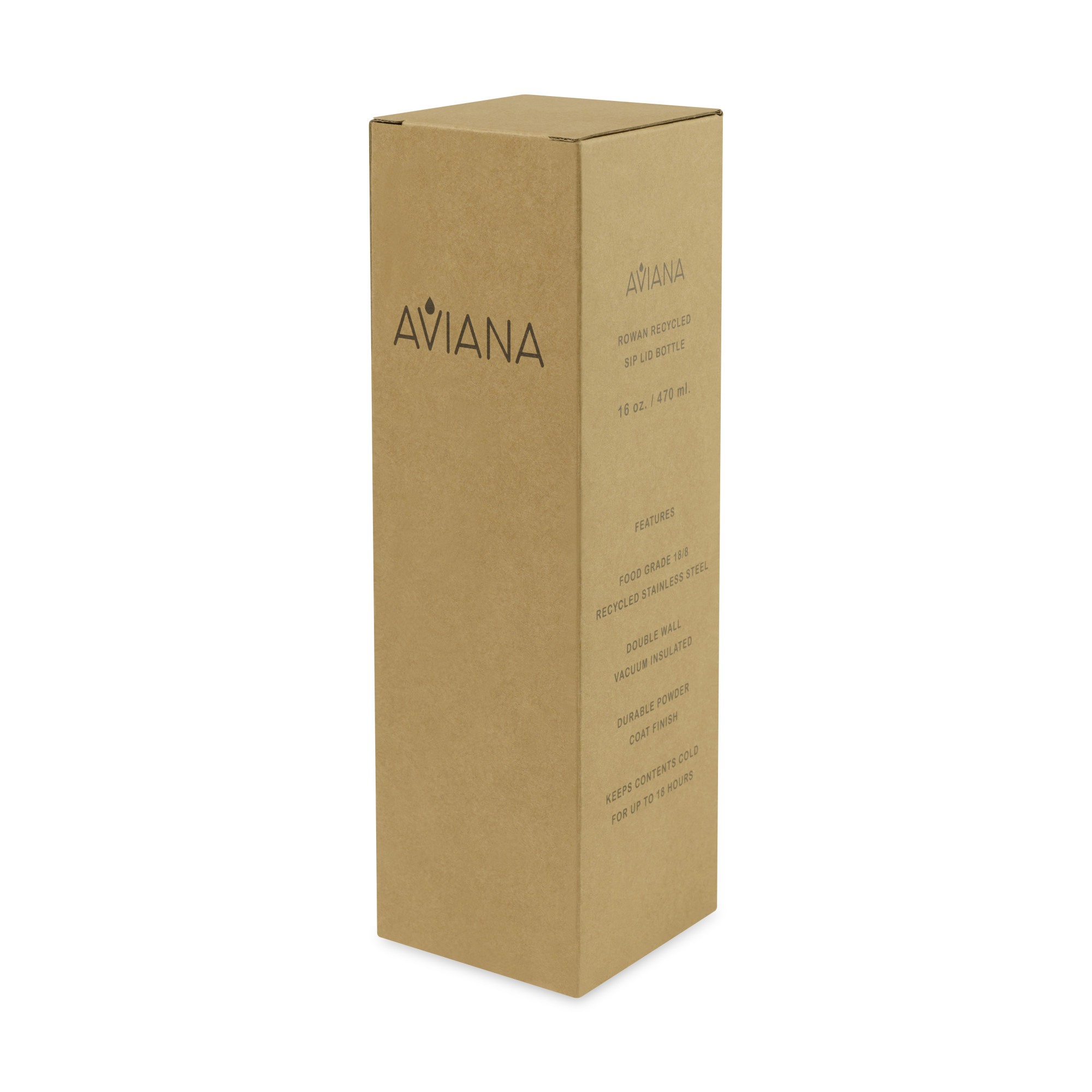 Picture of Aviana Rowan Recycled Sip Lid Bottle - 16 Oz. - Taupe