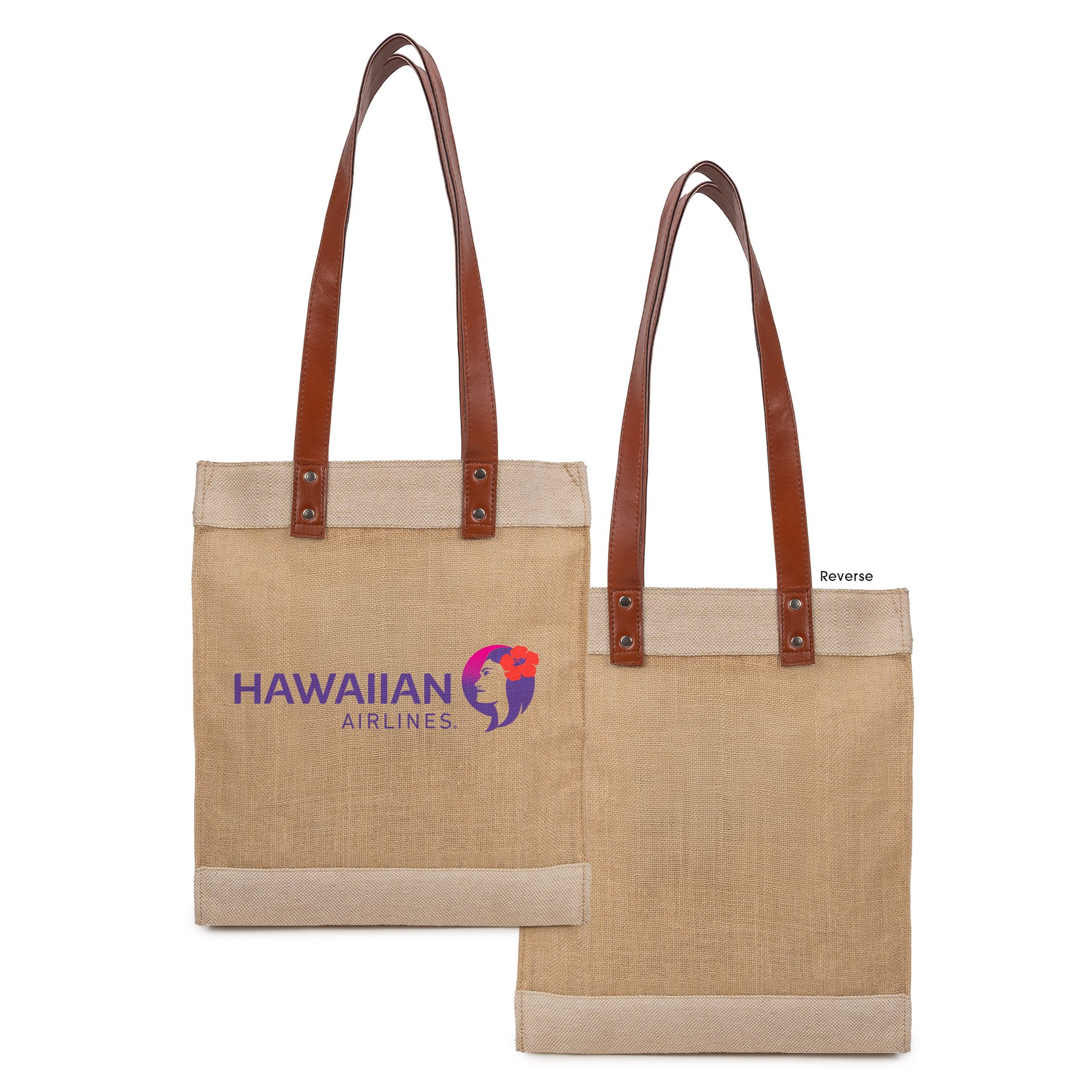 Picture of Premium Weave Golden Jute Tote Bag