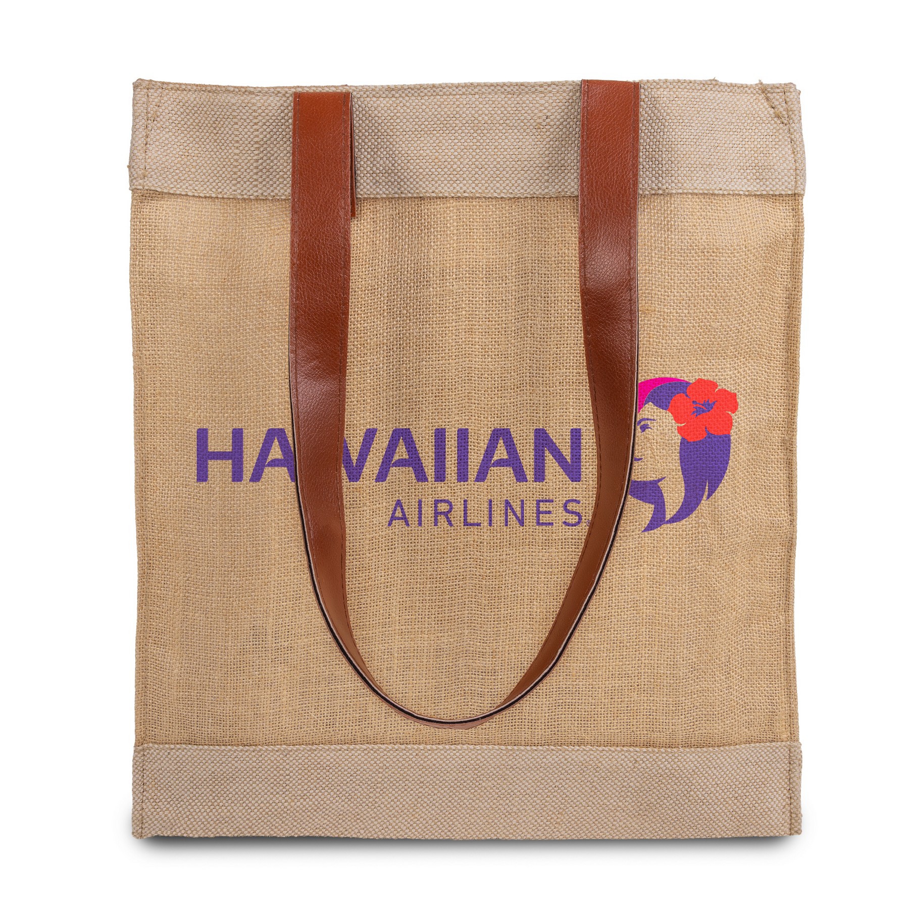 Picture of Premium Weave Golden Jute Tote Bag