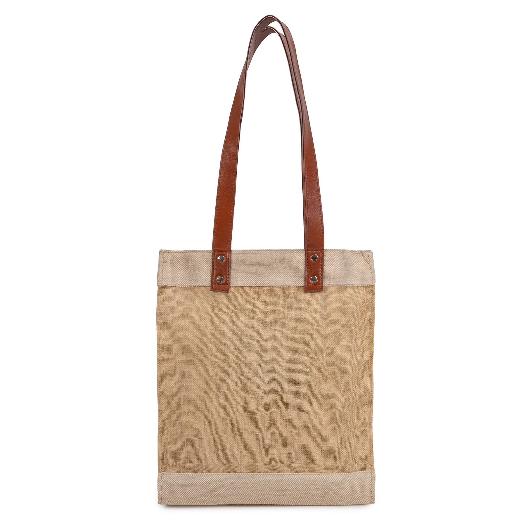 Picture of Premium Weave Golden Jute Tote Bag