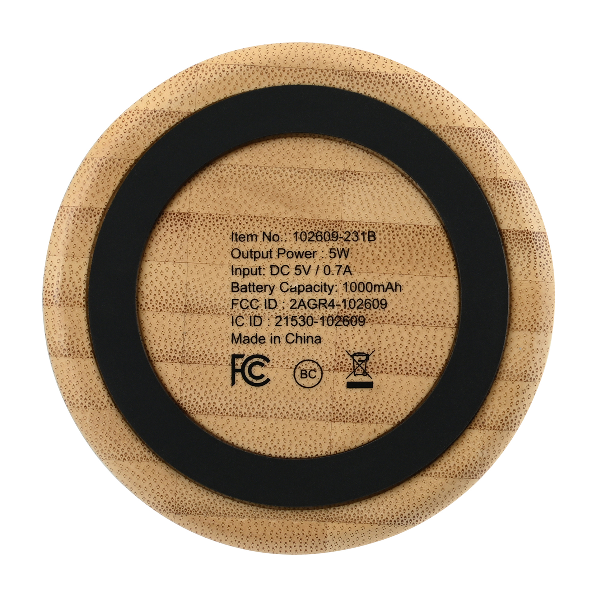 Picture of Reed Circle Bamboo Wireless Speaker - Bamboo