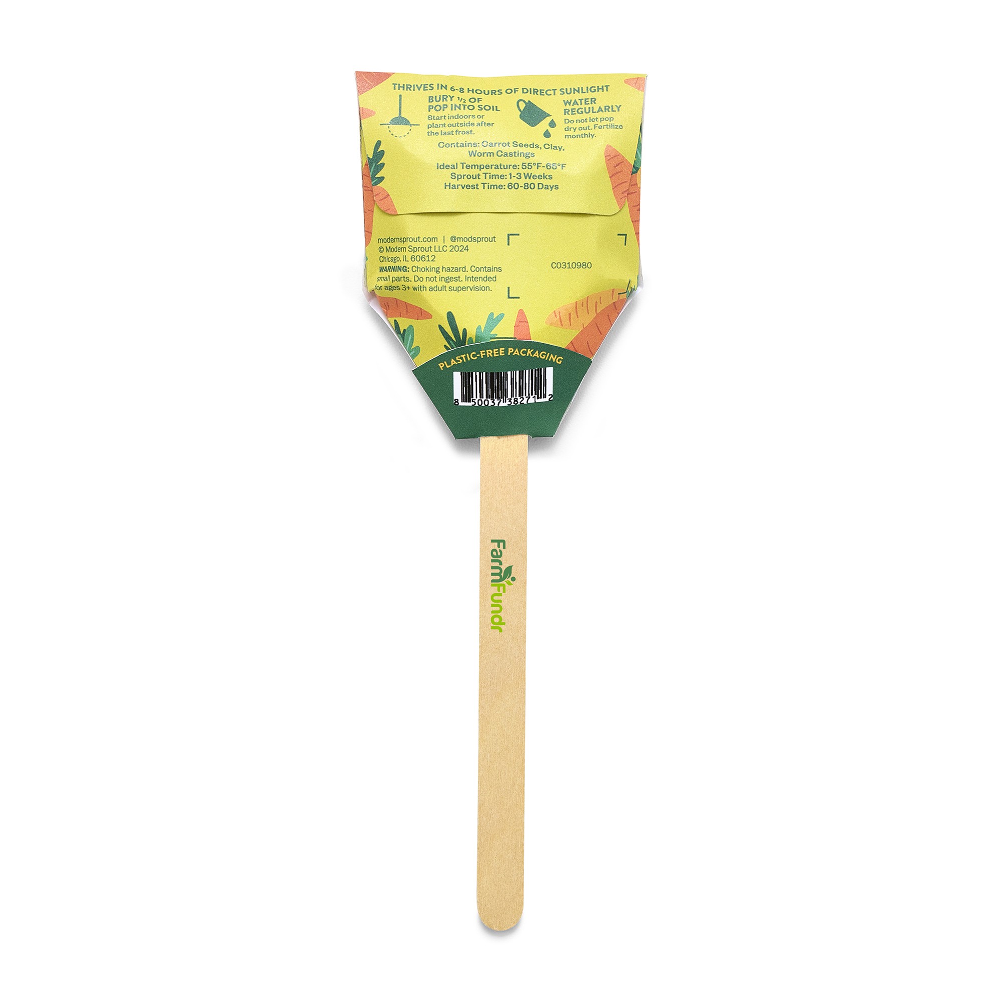 Picture of Modern Sprout Garden Seed Pop - Carrot Bunch