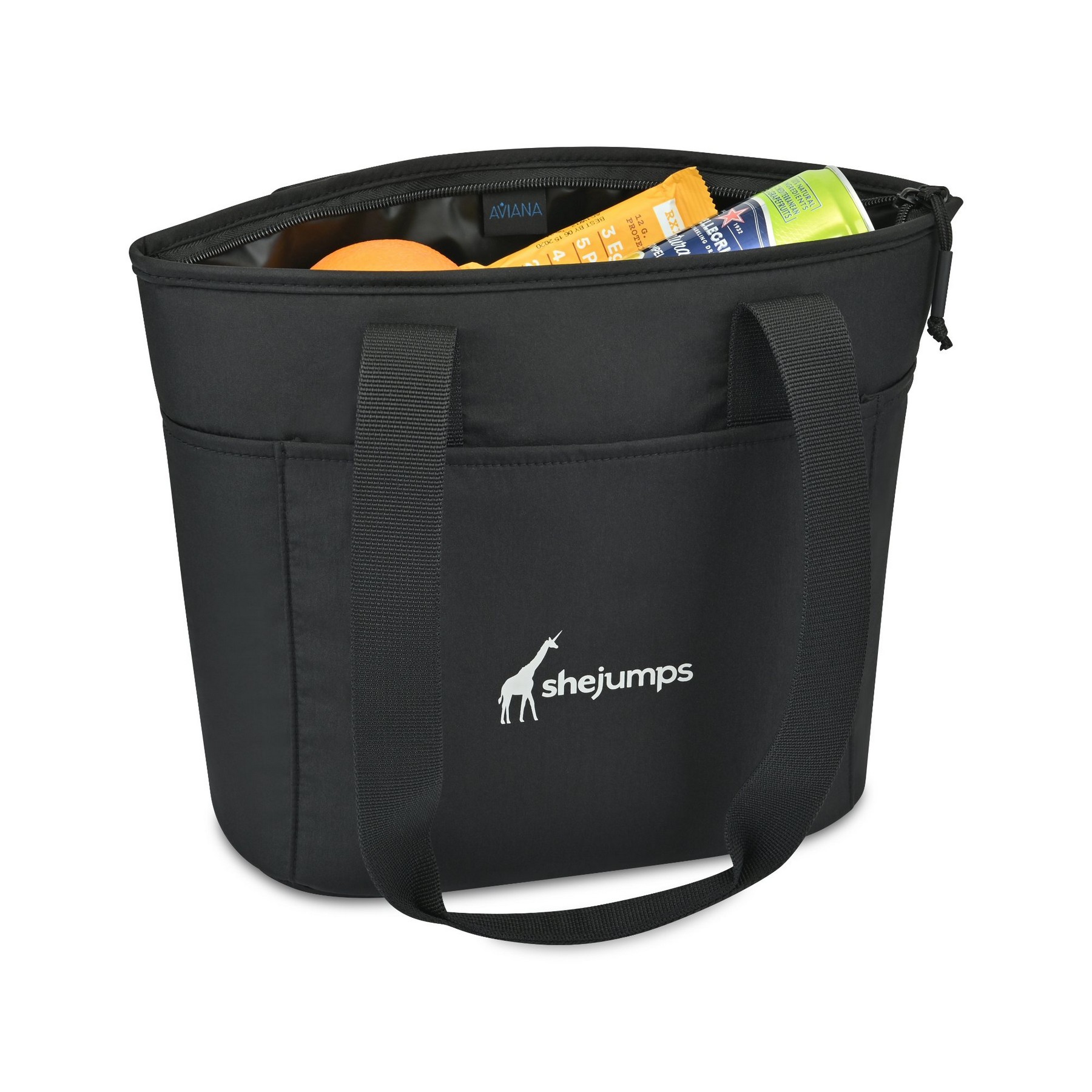 Picture of Aviana Rowan Recycled Nylon Tote Cooler - AWARE - Black