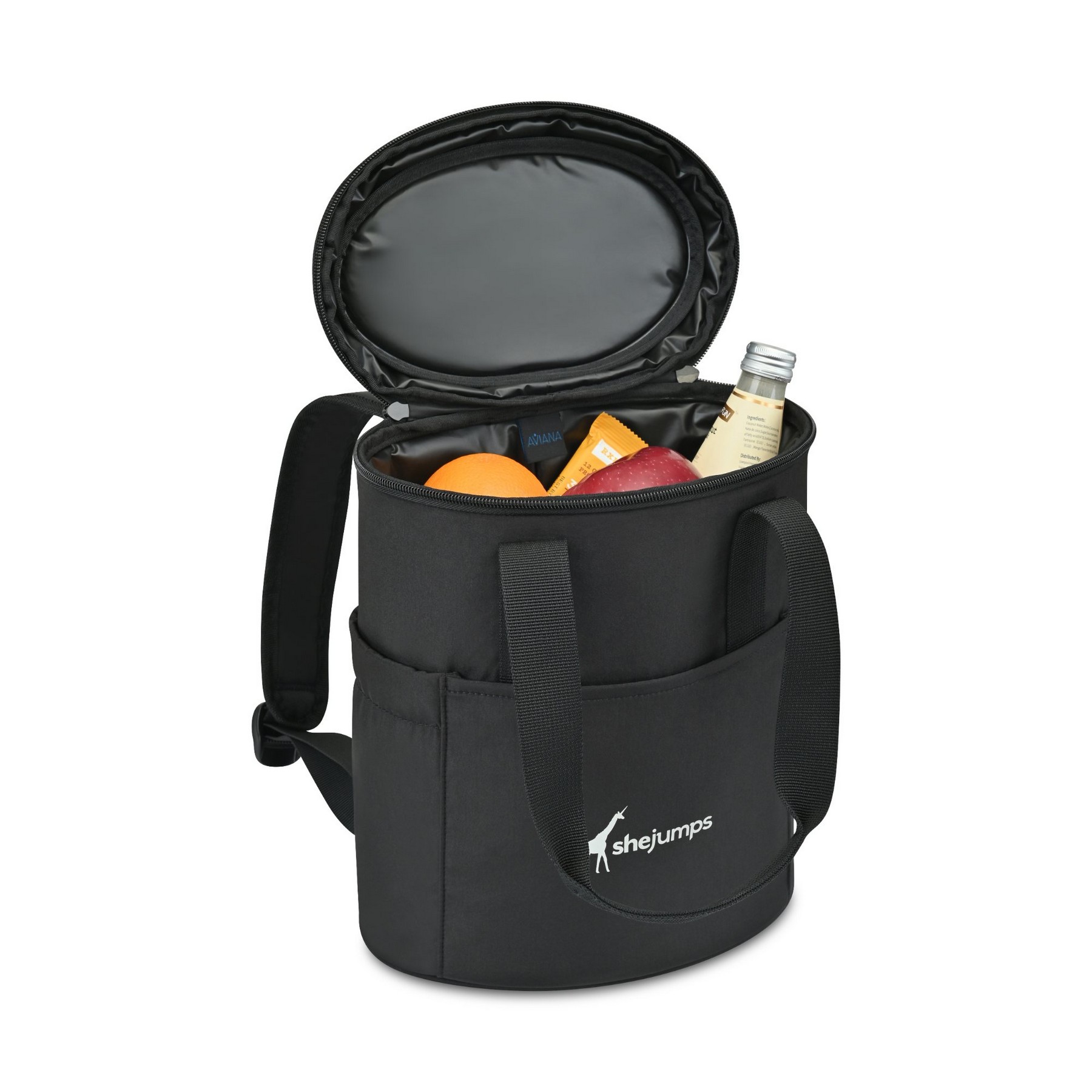 Picture of Aviana Rowan Recycled Nylon Tote Pack Cooler - AWARE - Black