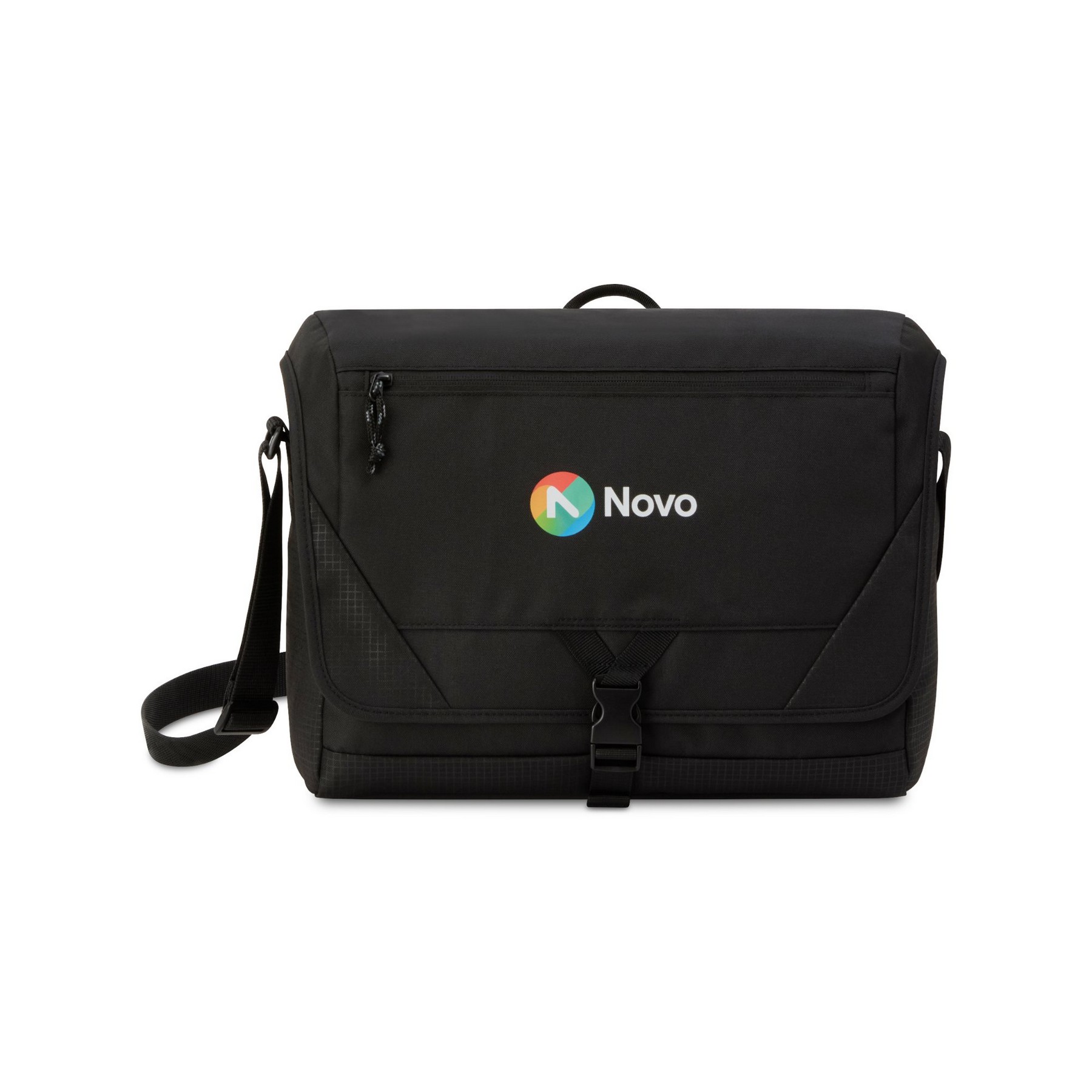 Picture of Peak Recycled rPET Laptop Messenger Bag - Black