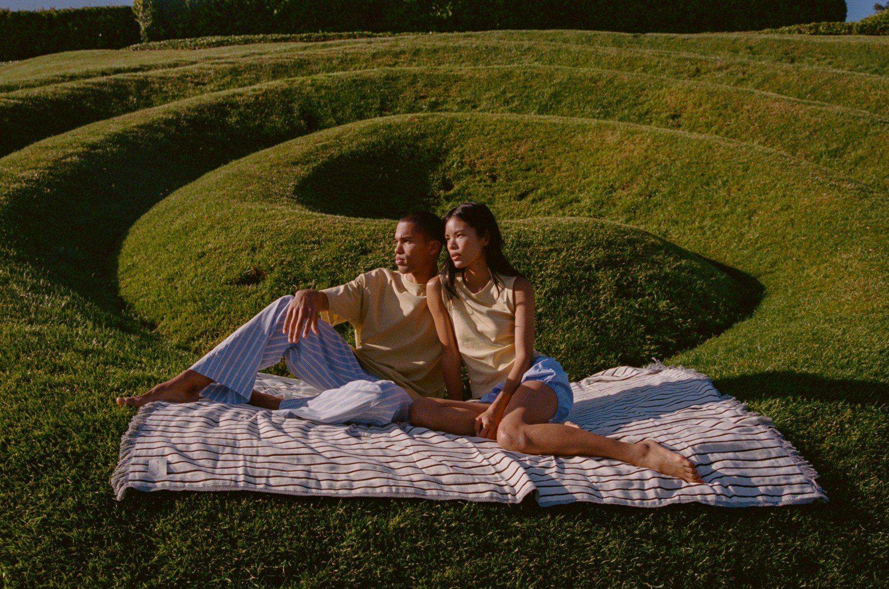 Picture of Slowtide Driftweave Beach Blanket - Koko Cream