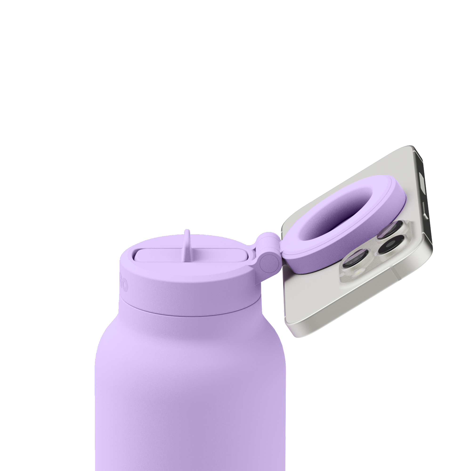 Picture of RINGO Pro Water Bottle with Magnetic Booster Ring - 24 Oz. - Lilac