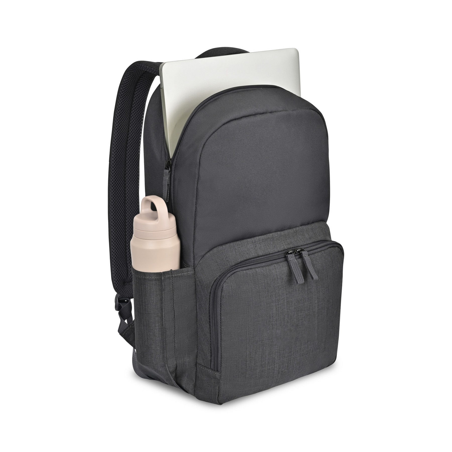 Picture of Fletcher Recycled rPET Laptop Backpack - Black Sand