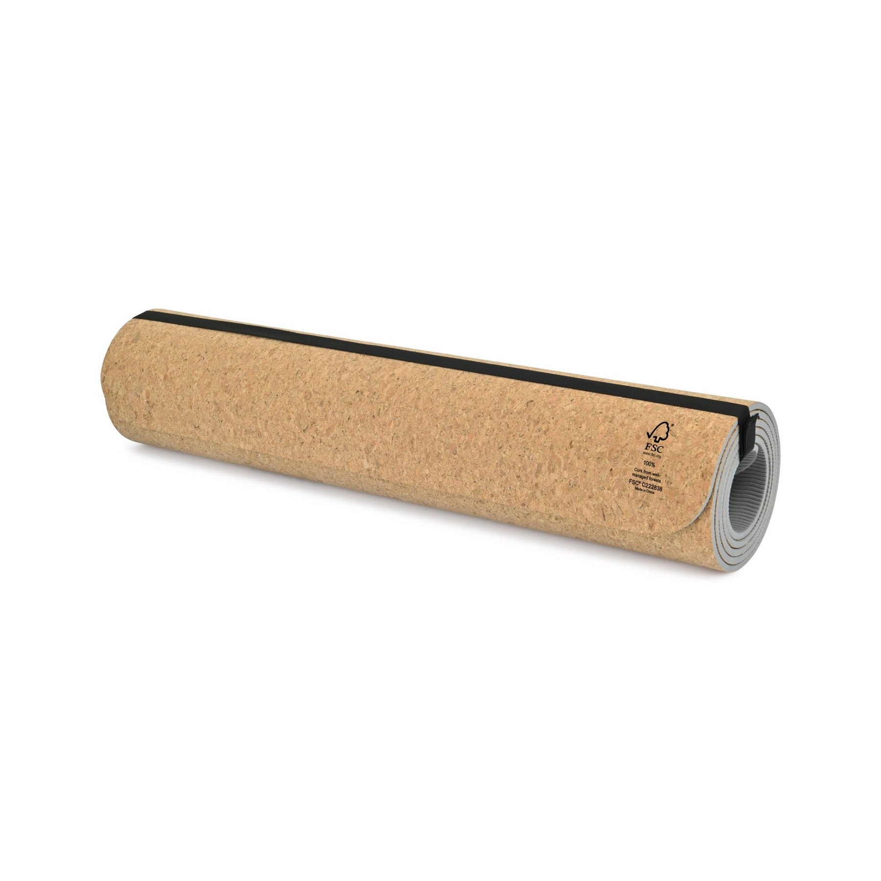 Picture of Well Studio Cork Yoga Mat with Bag - Black
