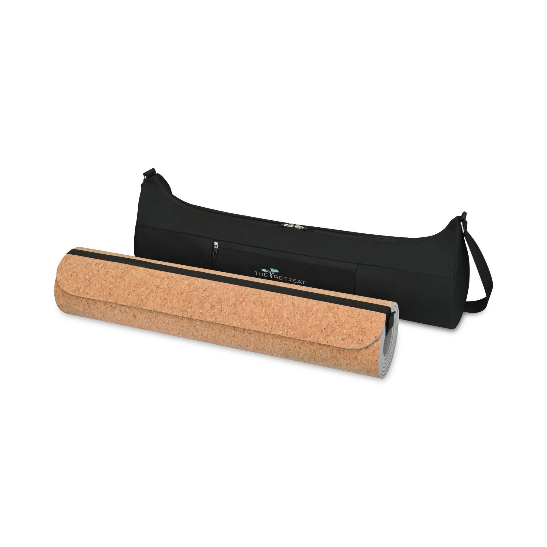 Picture of Well Studio Cork Yoga Mat with Bag - Black