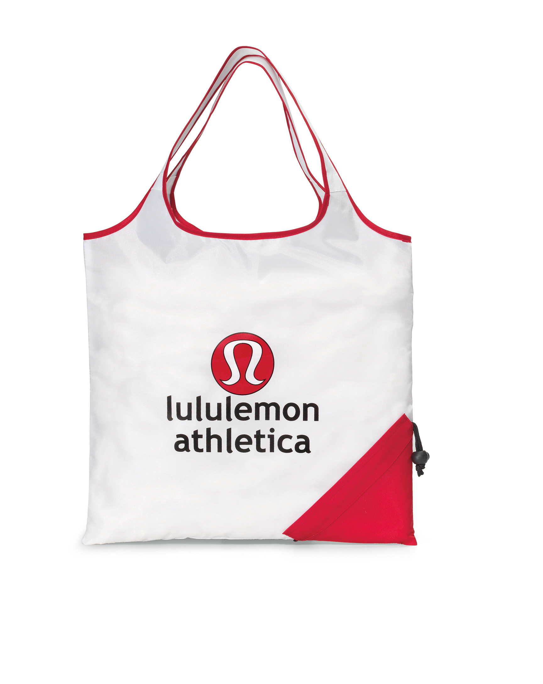 Picture of Latitudes Foldaway Shopper - White-Red