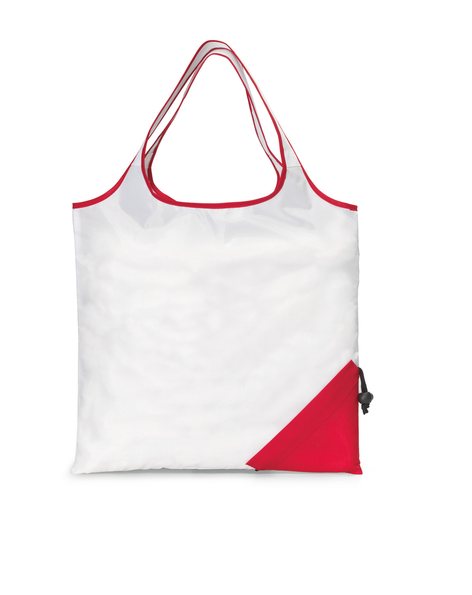Picture of Latitudes Foldaway Shopper - White-Red