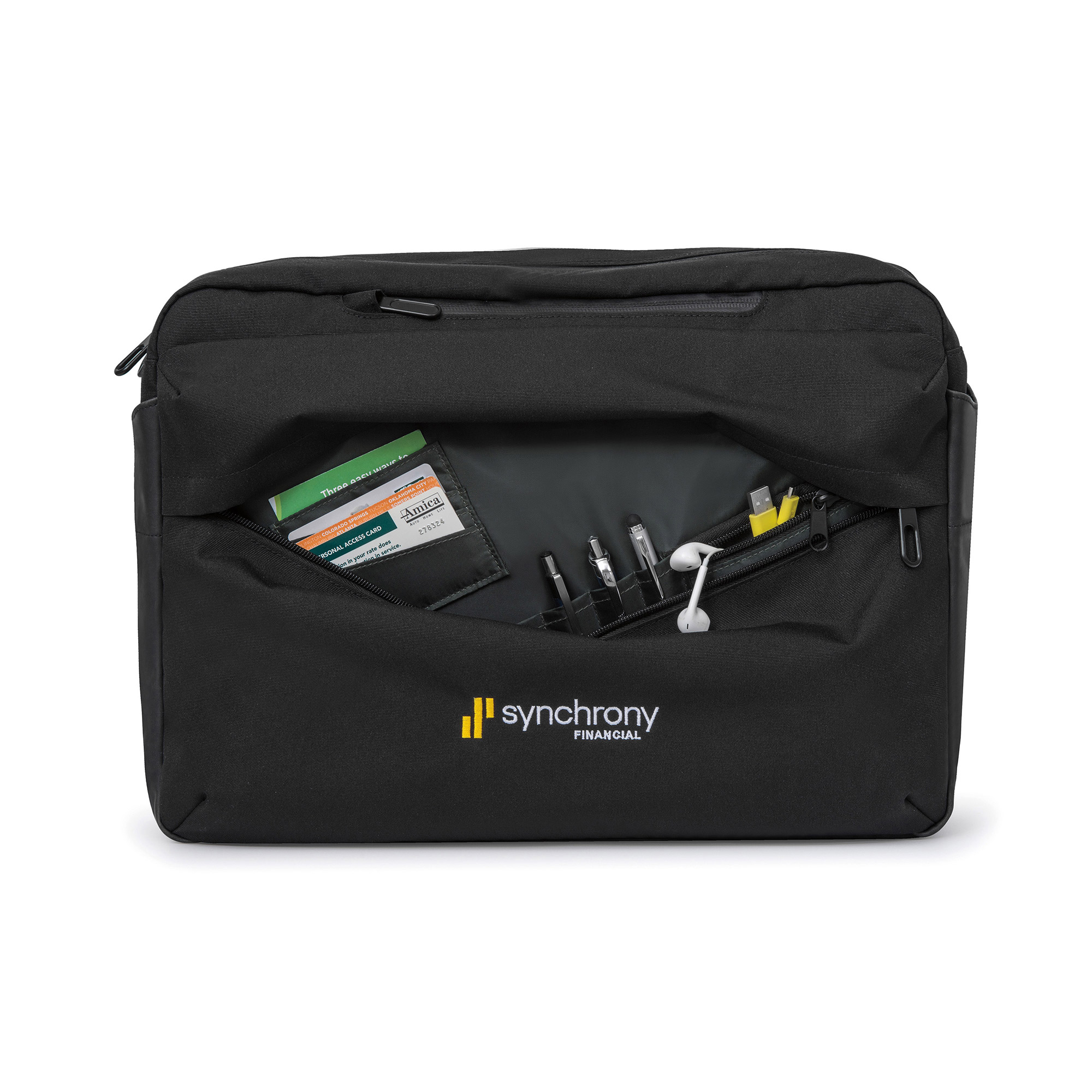 Picture of Jackson Slim Convertible Laptop Portfolio - Black