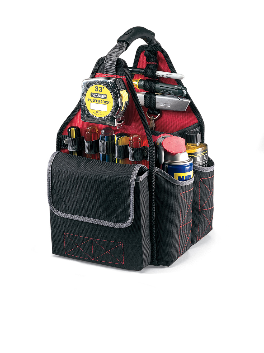 Picture of All Purpose Utility Tool Tote - Red-Black