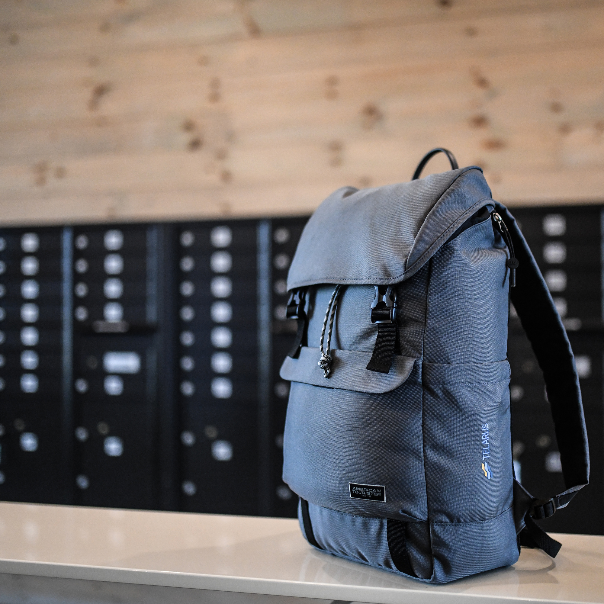 Picture of American Tourister Embark Recycled rPET Laptop Backpack - Gunite