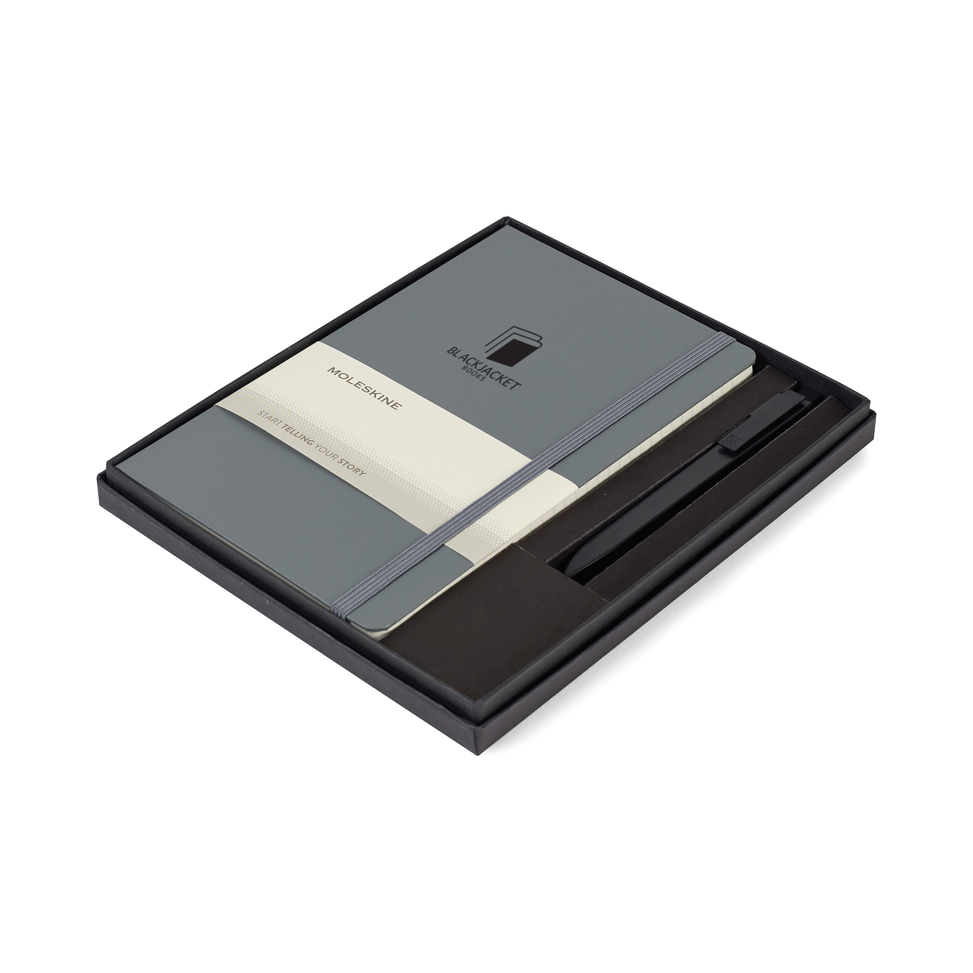 Picture of Moleskine Large Notebook and GO Pen Gift Set - Slate Grey